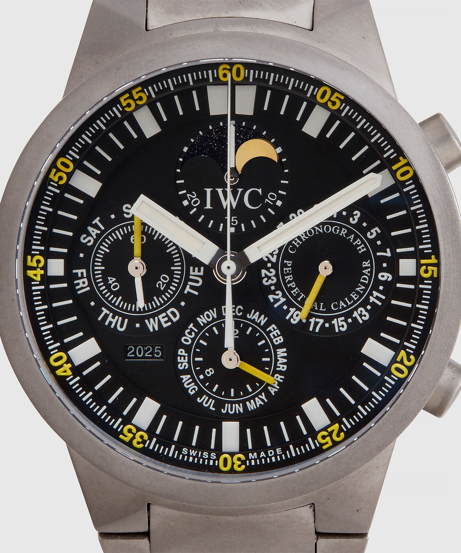 2004 IWC Perpetual Calendar Titanium Chronograph Watch - Image 3