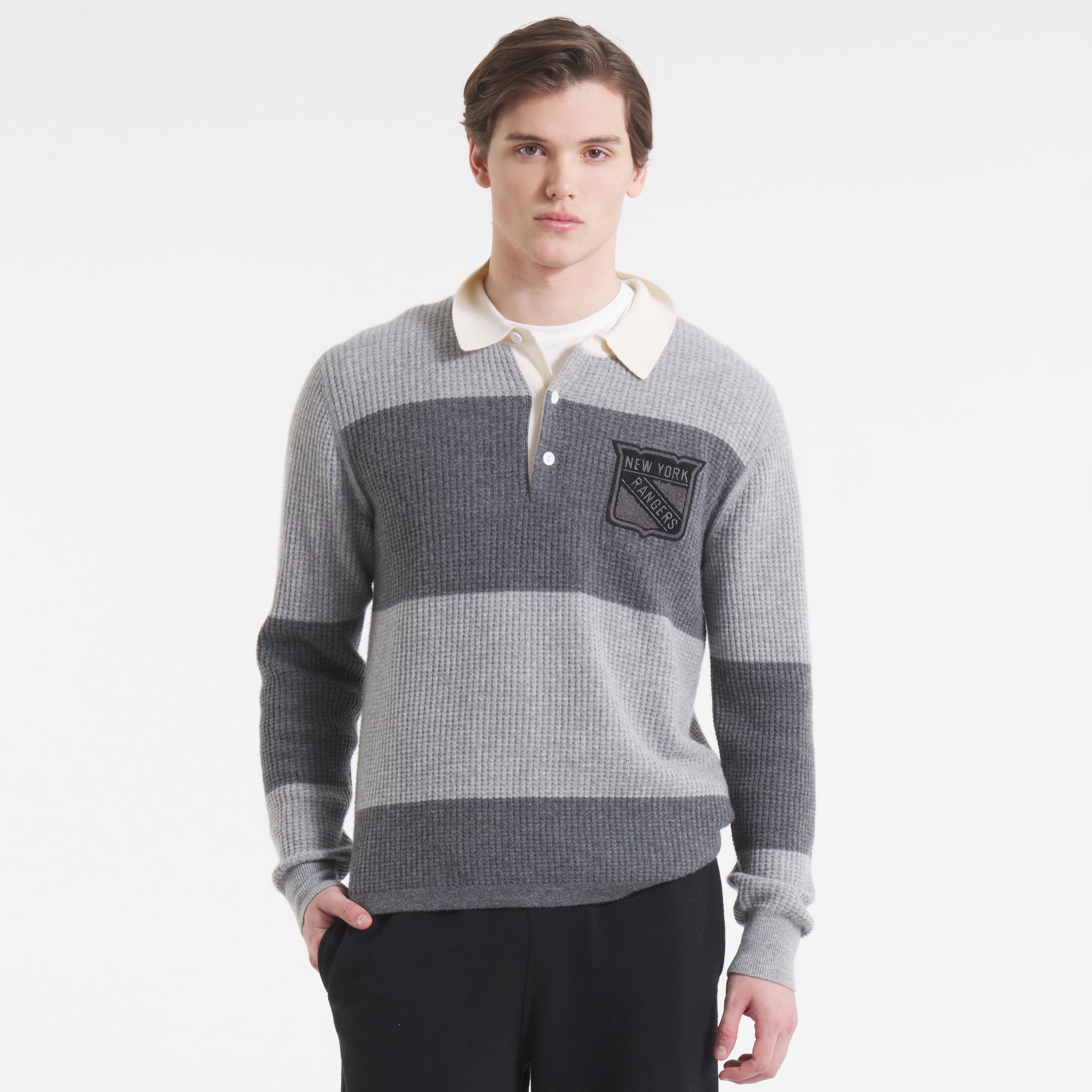 Todd Snyder by Fanatics for NHL New York Rangers Cashmere Rugby - Image 5