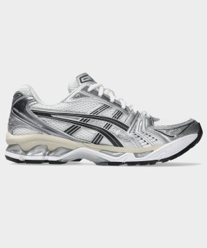 Asics Gel-Kayano 14 Sneaker in White/Graphite Grey
