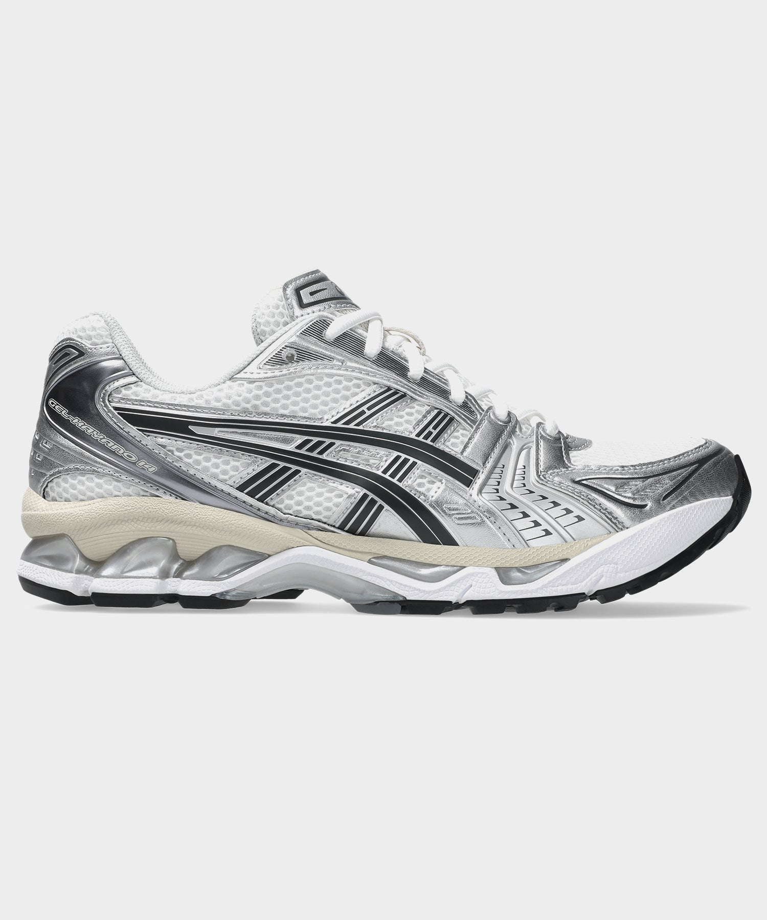 Asics Gel-Kayano 14 Sneaker in White/Graphite Grey