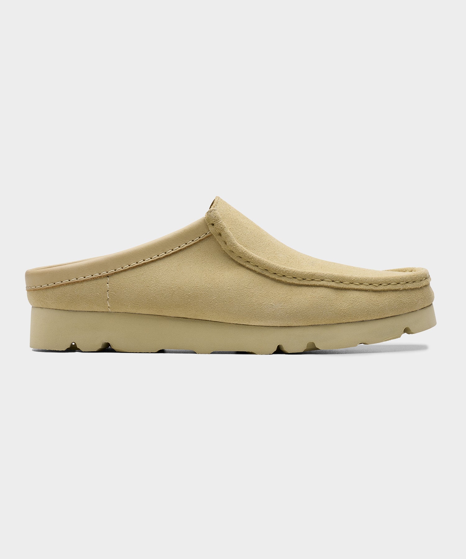 Clarks Wallabee Slip in Maple Suede