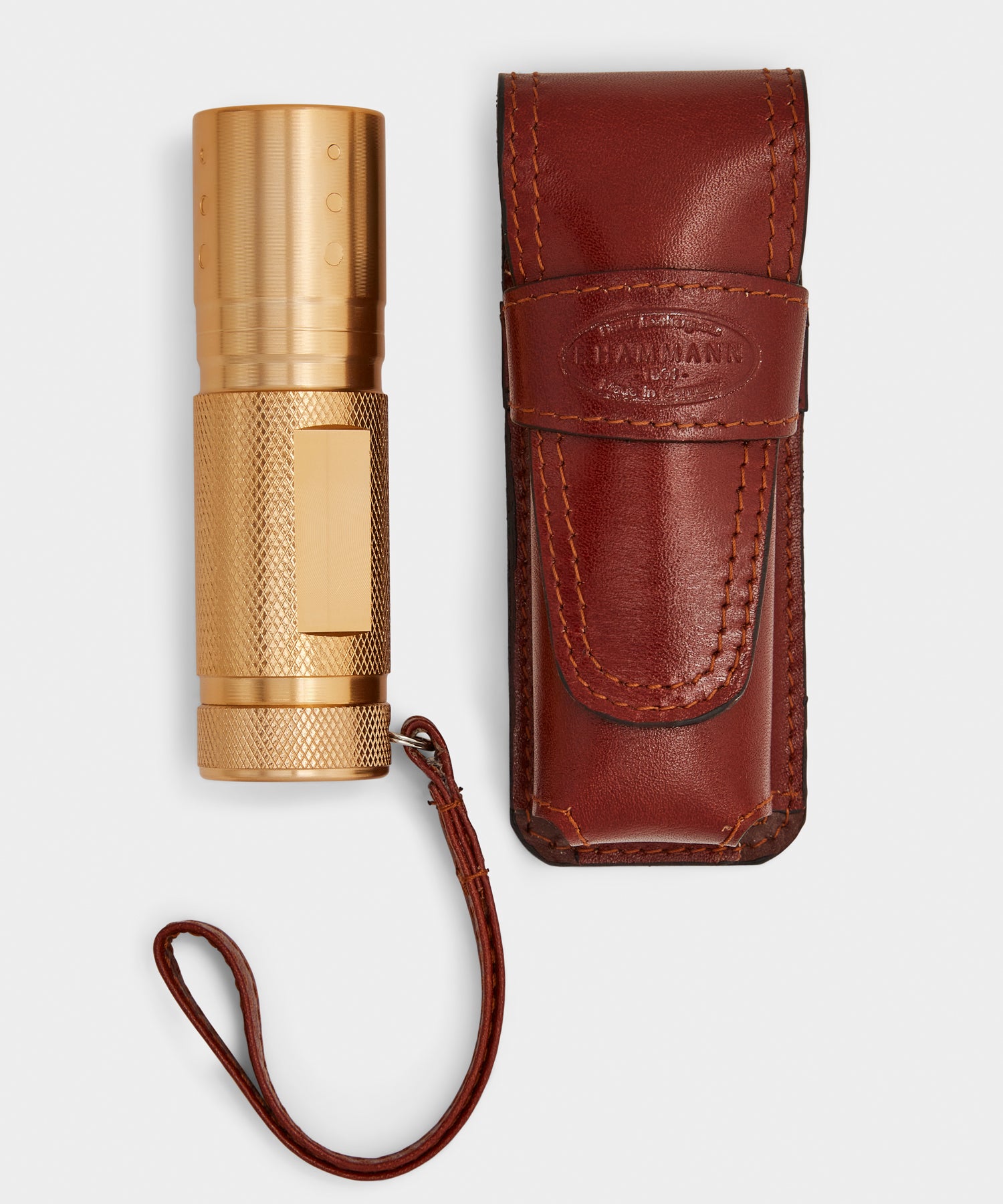 F. Hammann Torch with Leather Case - Image 2