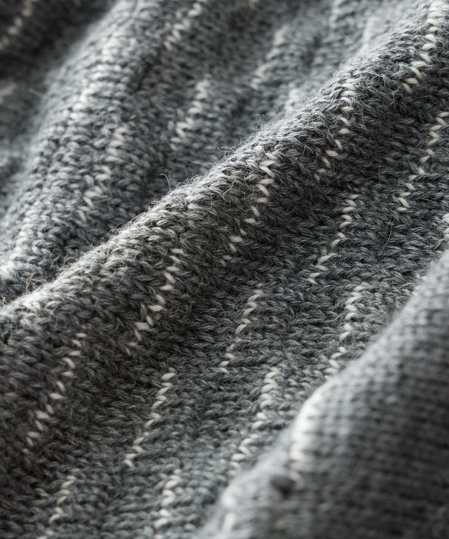 Inis Me??in Plaited Collar Crewneck in Grey - Image 2
