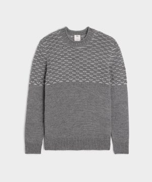 Inis Me??in Plaited Collar Crewneck in Grey