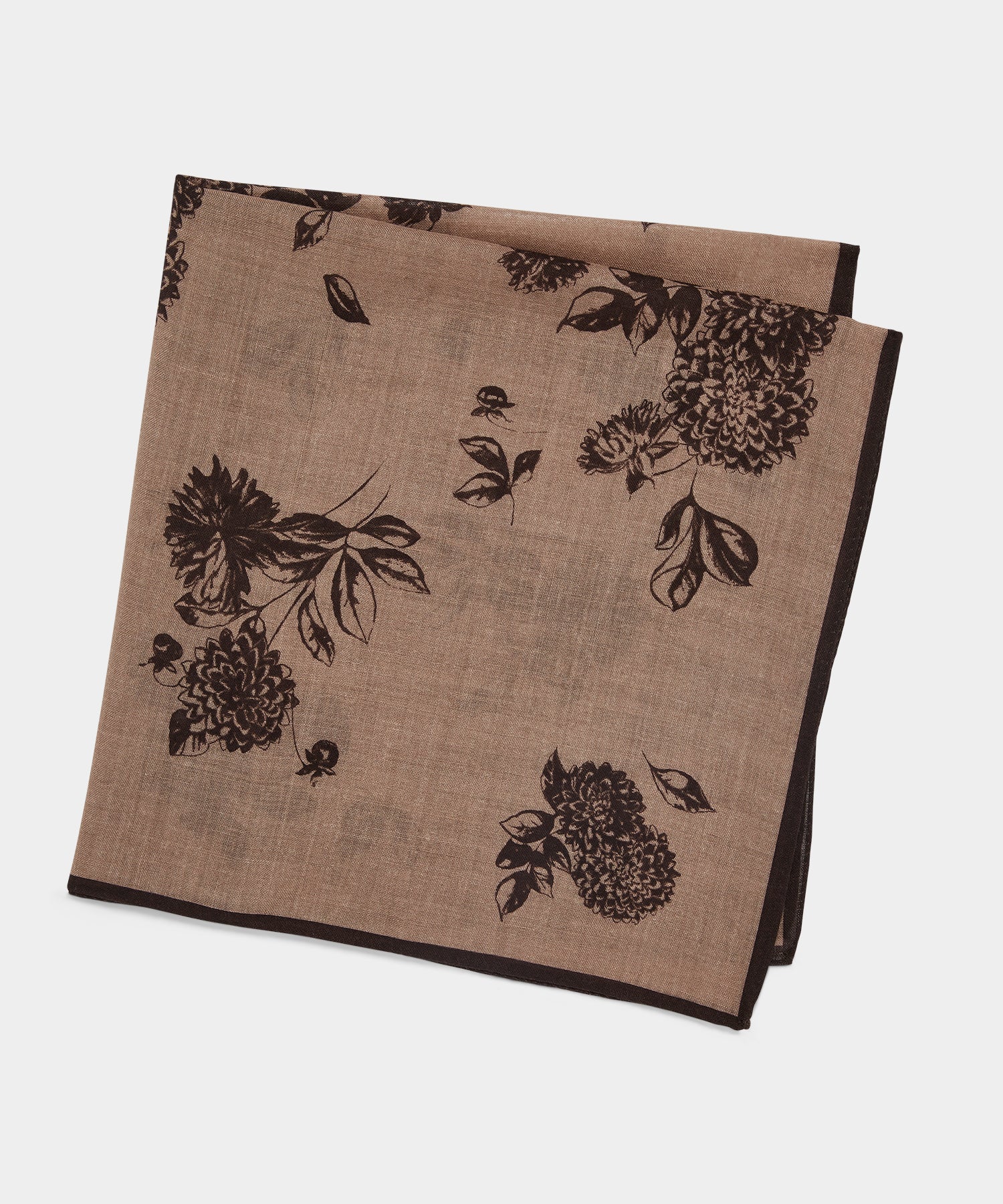 Italian Wool Floral Neckerchief - Image 2