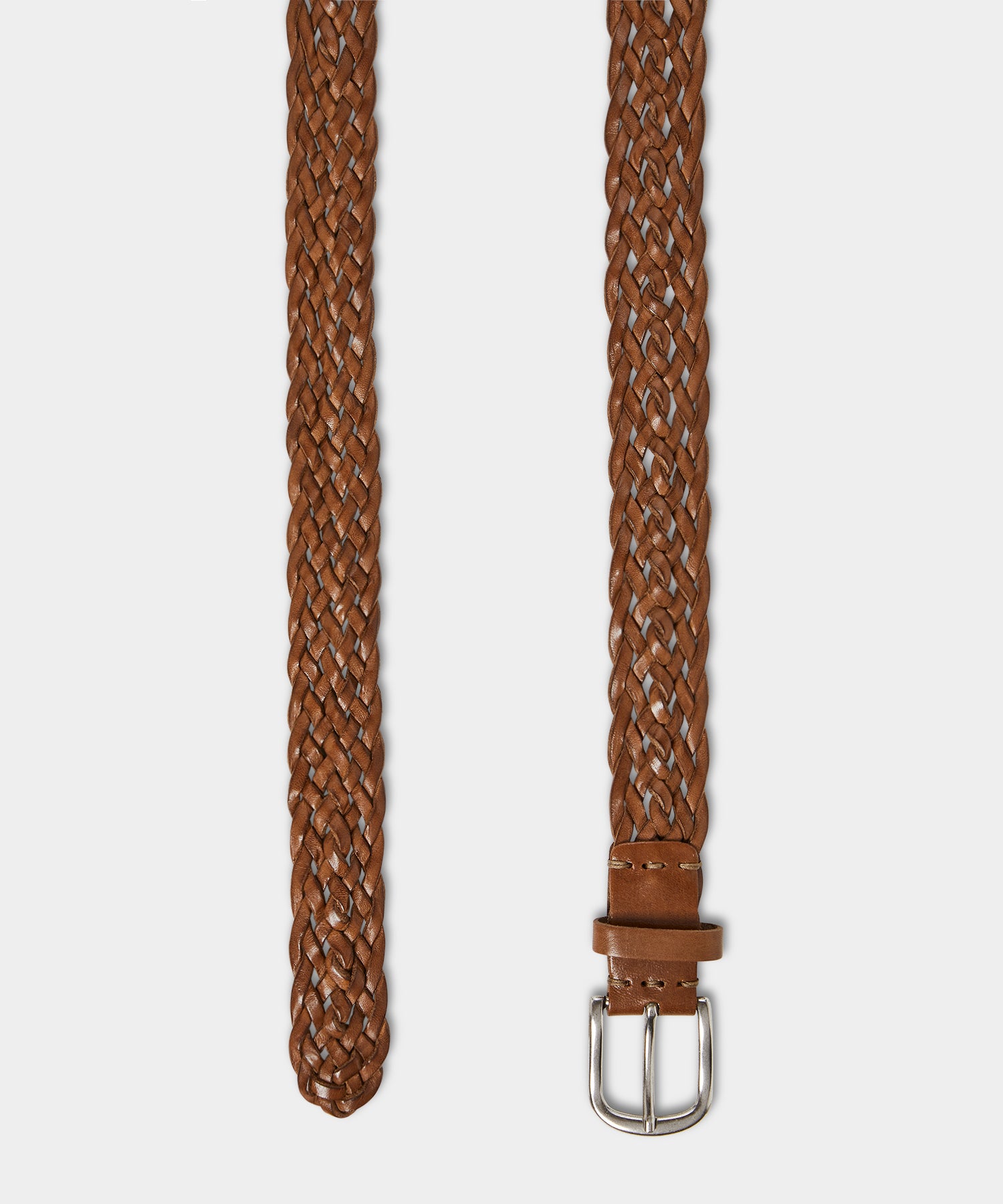 Italian Leather Braided Belt - Image 2