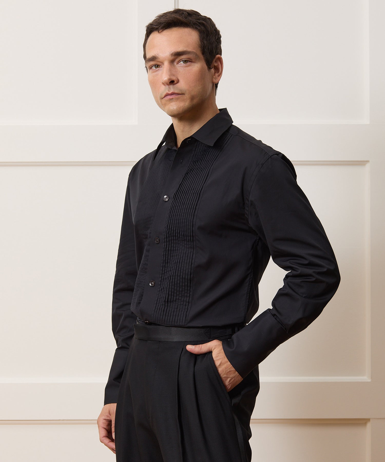 Armando Cabral Pleat Bib Tuxedo Shirt - Image 2