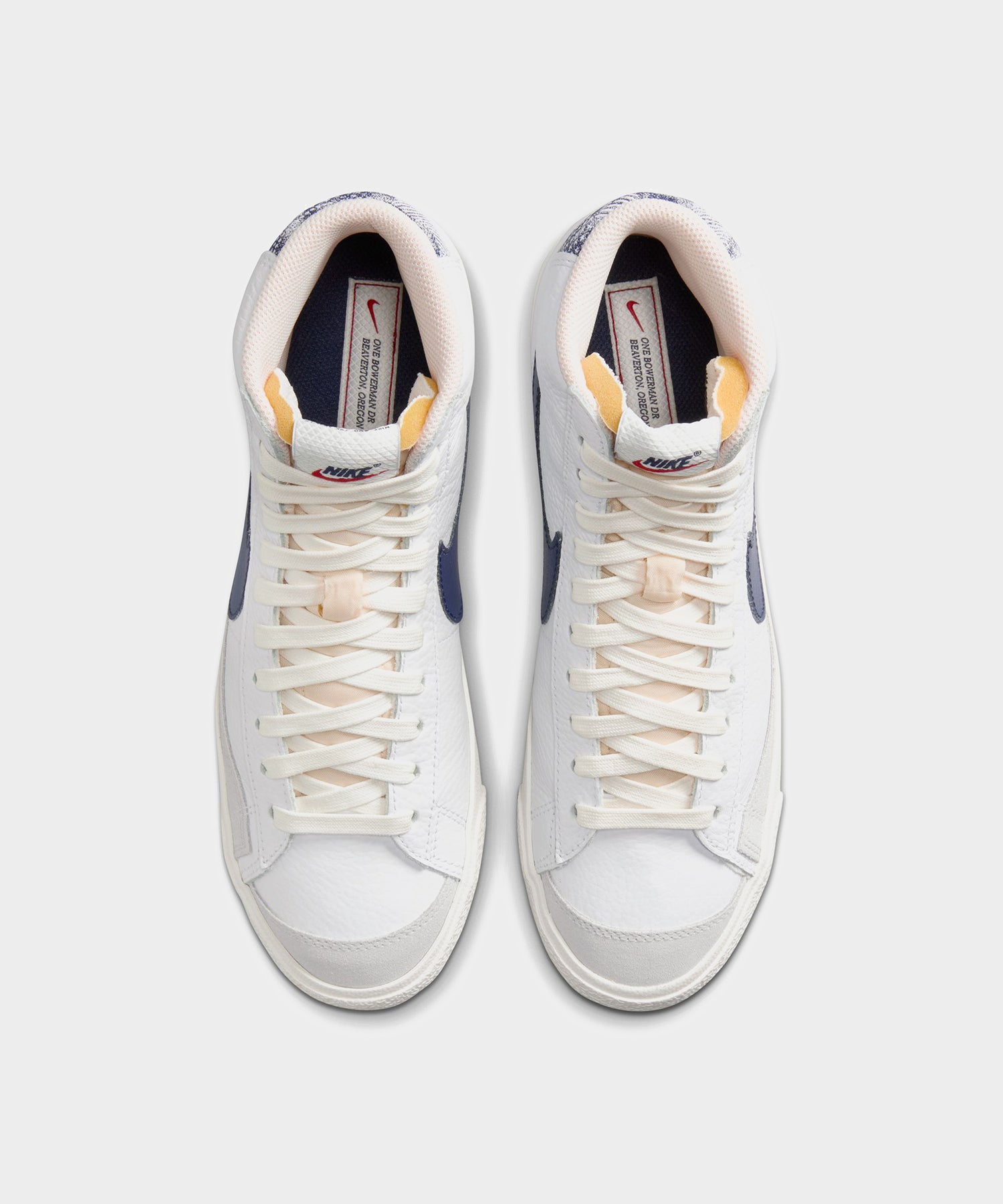 Nike Blazer Mid 77 White/Navy - Image 7