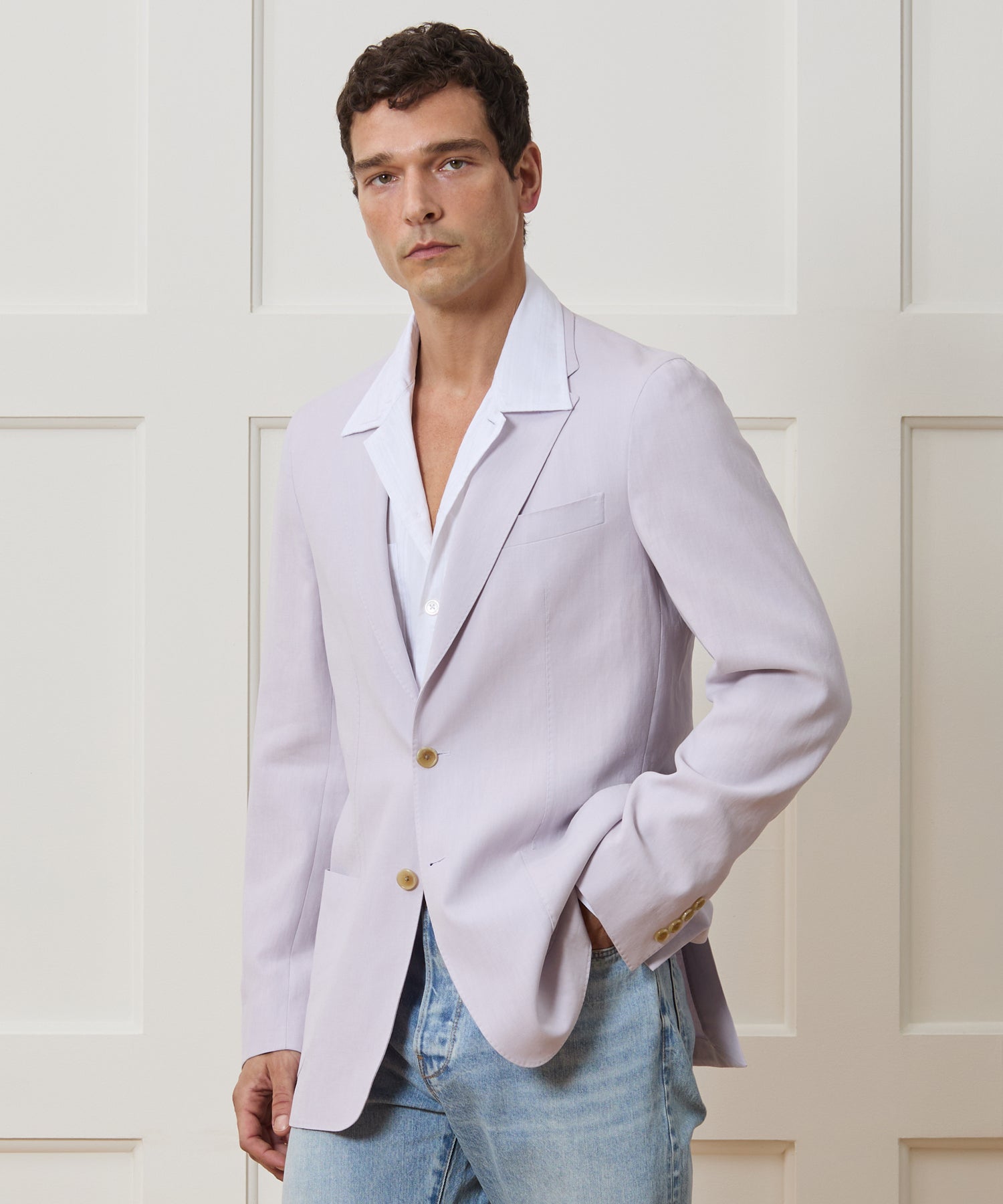 Italian Sueded Linen Sport Coat - Image 2