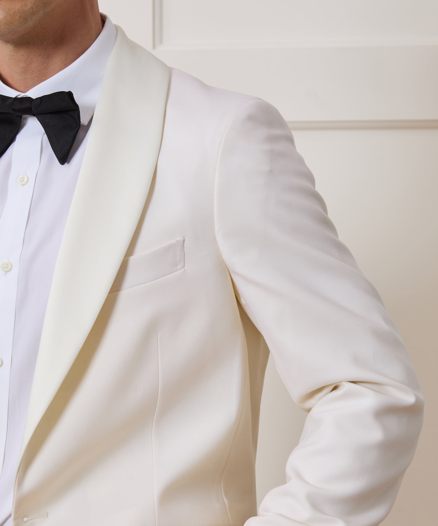 Slim Italian Wool Shawl Tuxedo - Image 3