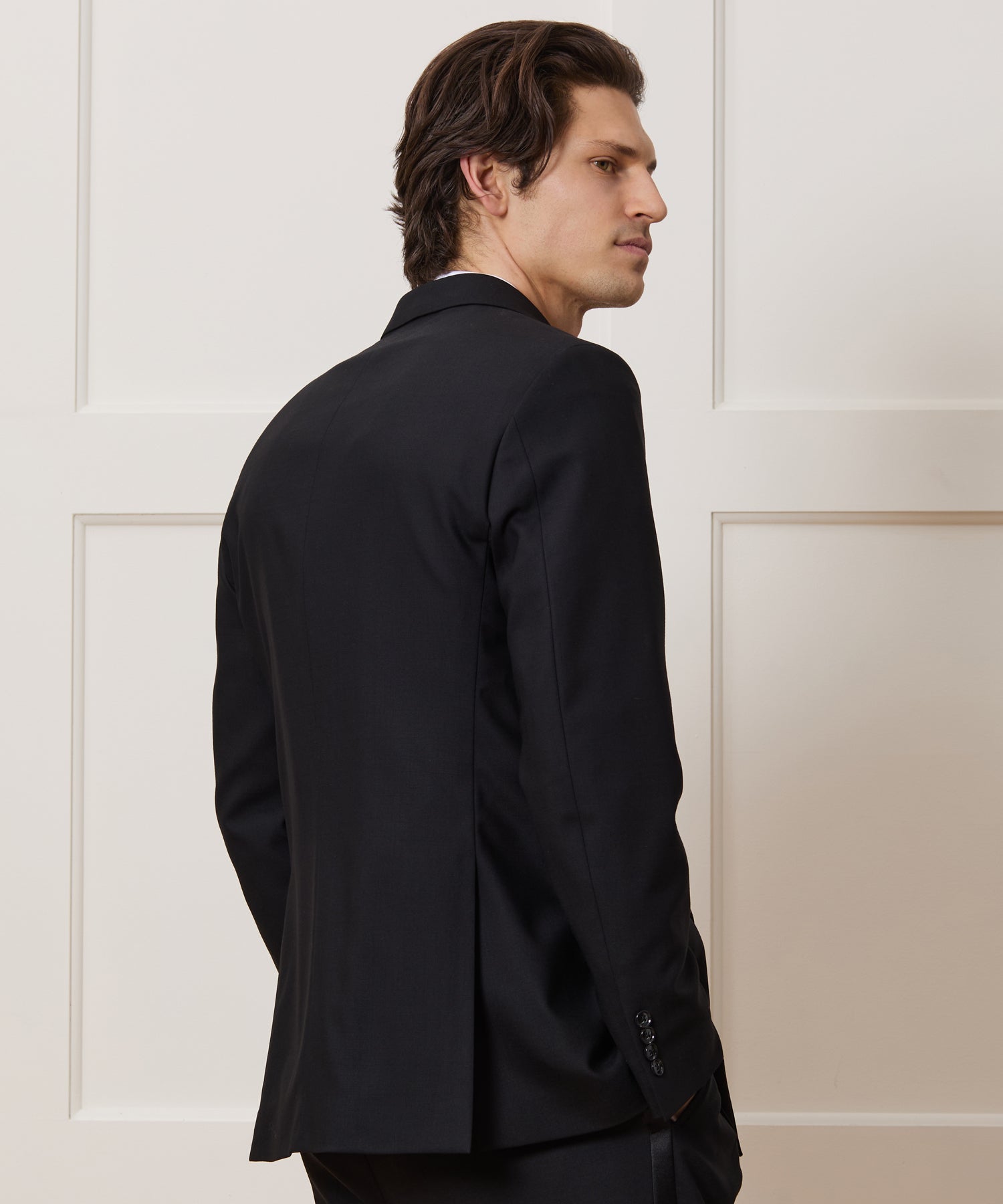 Relaxed Italian Wool Double-Breasted Tuxedo - Image 3