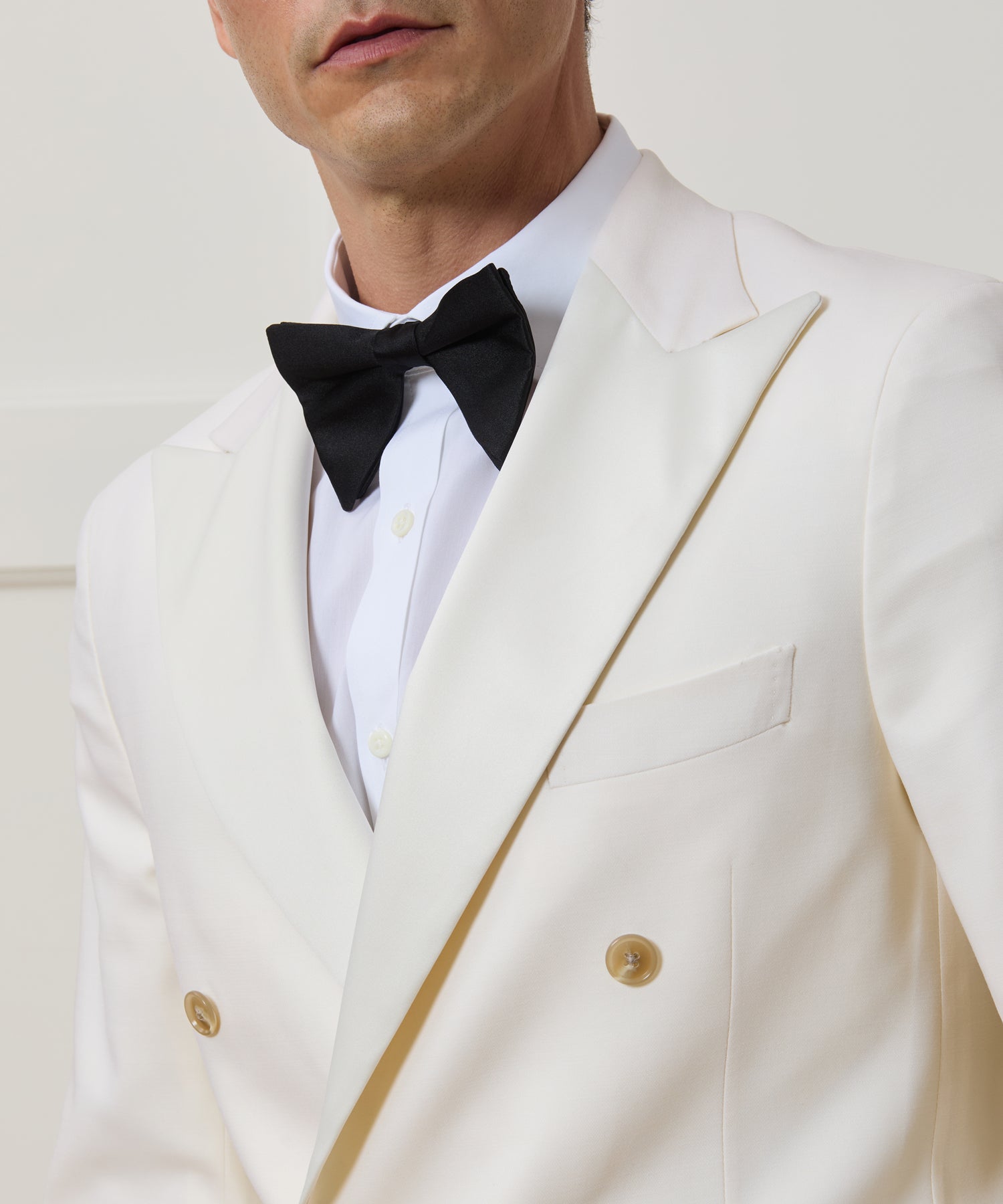 Relaxed Italian Wool Double-Breasted Tuxedo - Image 3