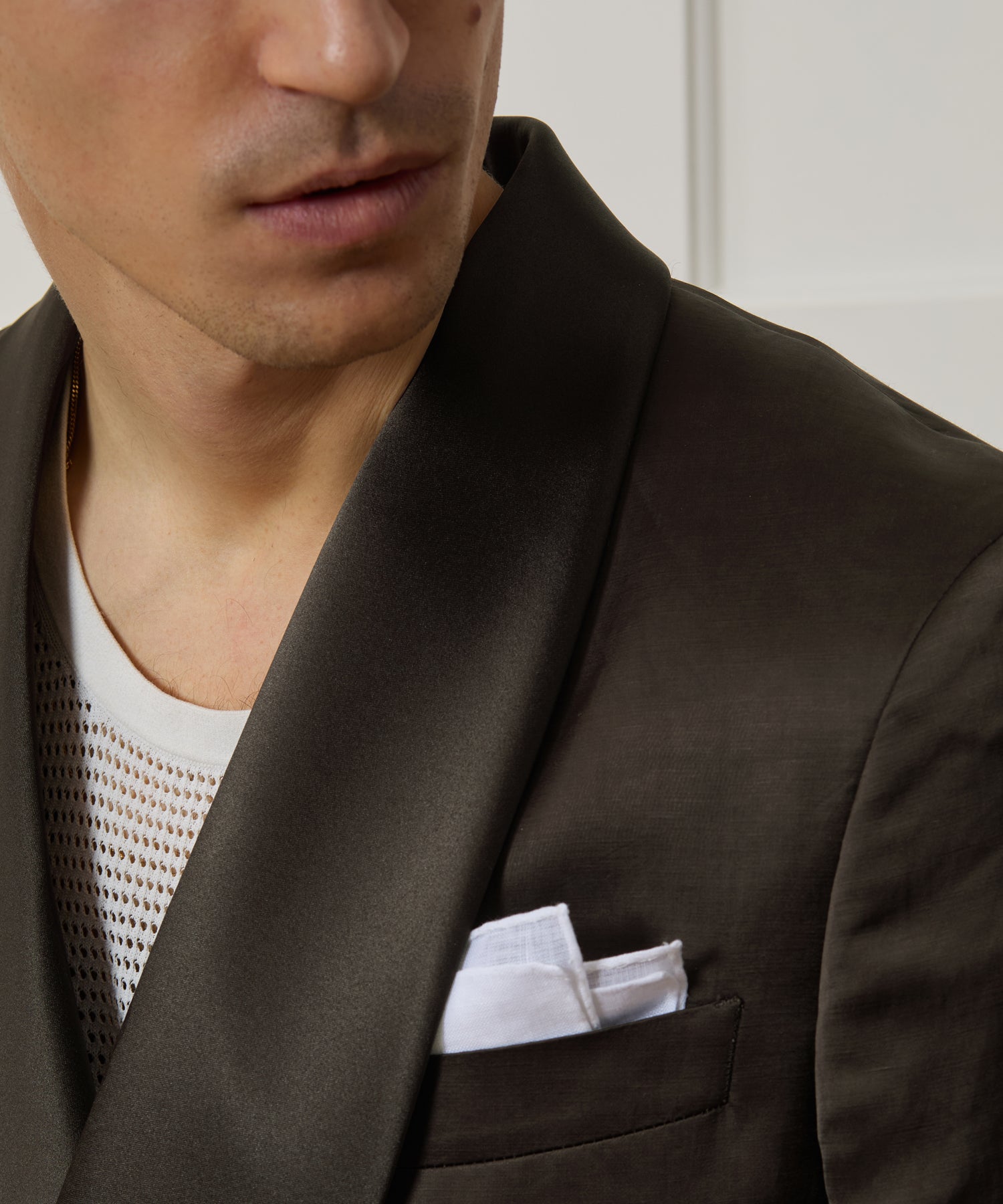 Italian Double-Breasted Shawl Tuxedo Jacket - Image 5