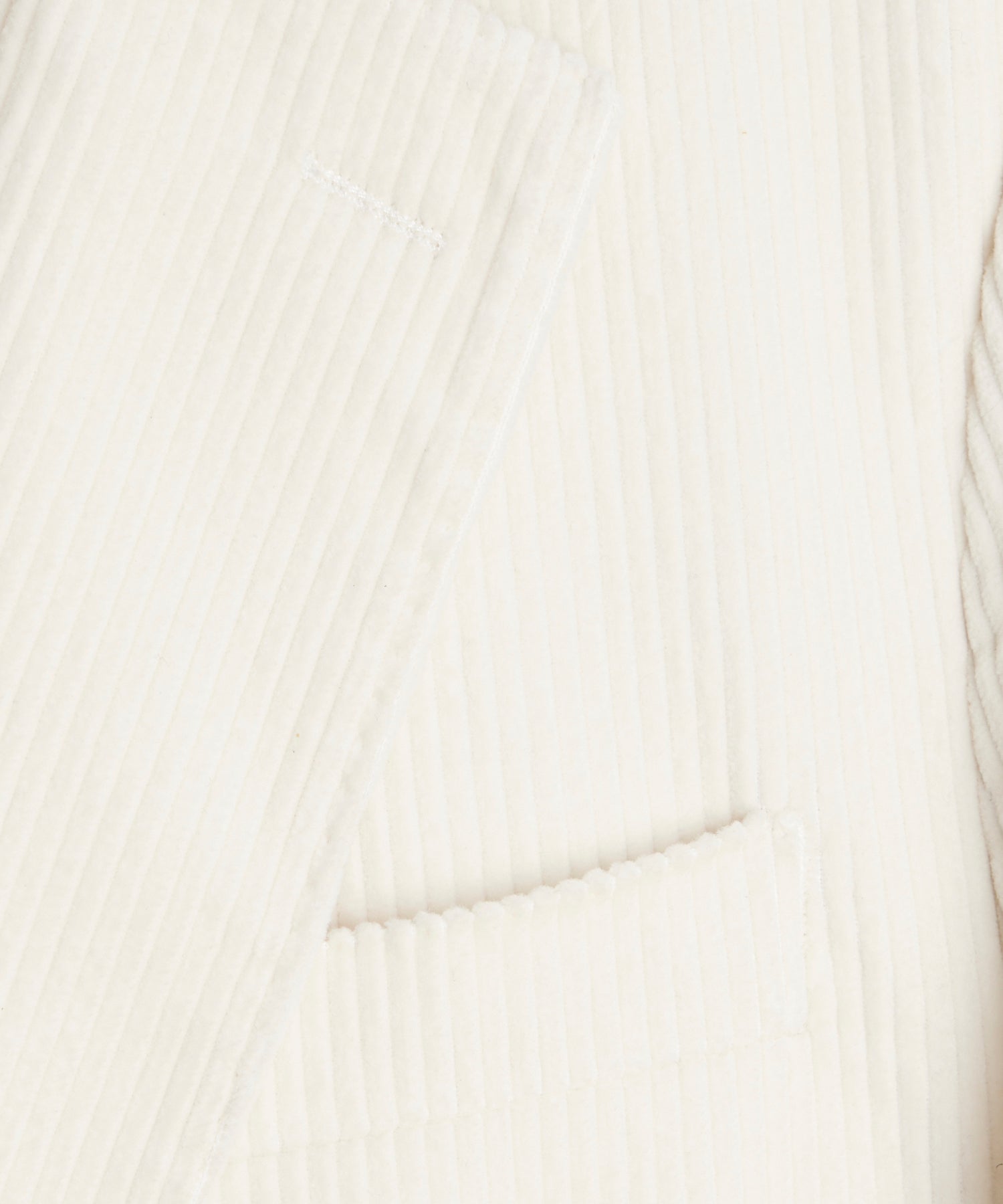 Italian Wide Wale Corduroy Sutton Jacket in White - Image 3