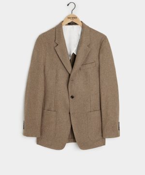 Italian Flannel Madison Jacket in Chestnut