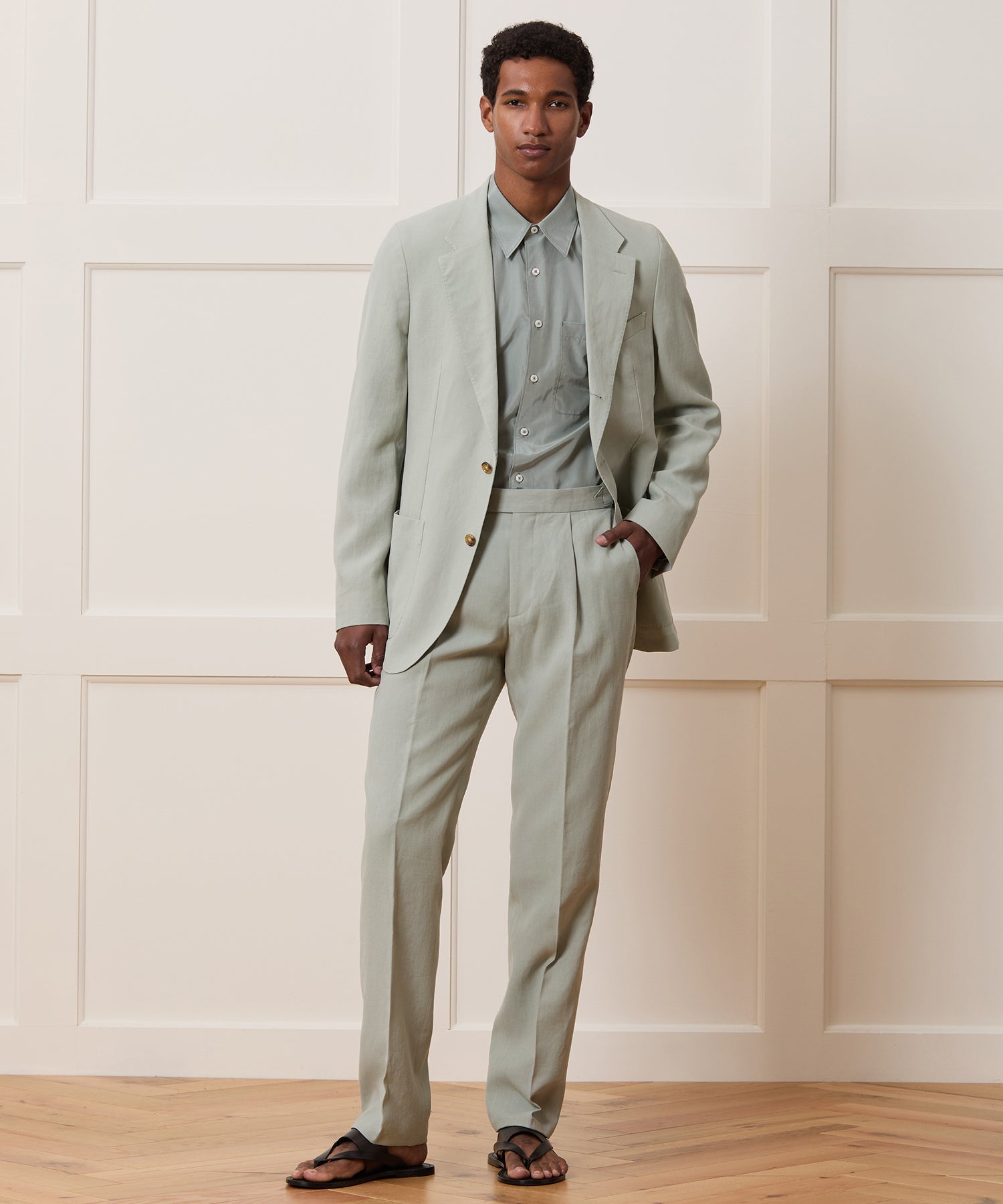 Italian Sueded Linen Madison Jacket - Image 3