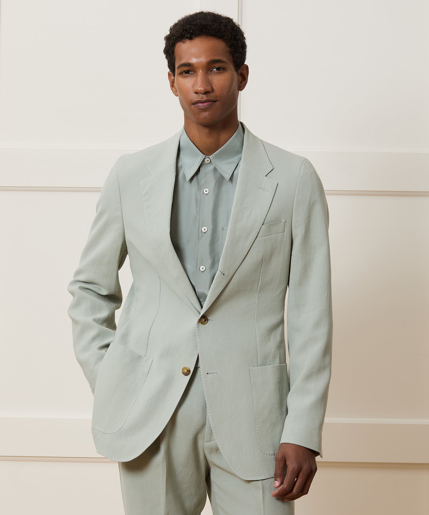 Italian Sueded Linen Madison Jacket - Image 2