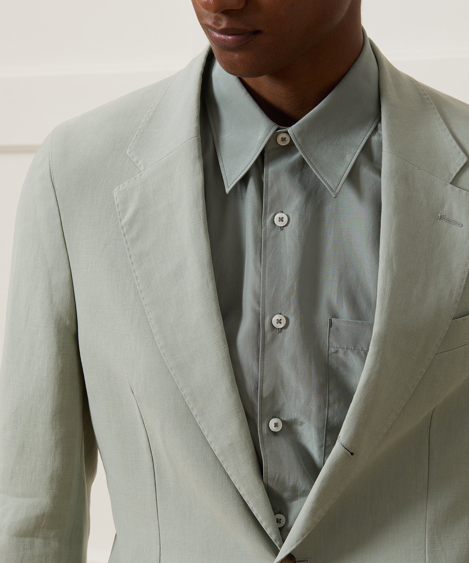 Italian Sueded Linen Madison Jacket - Image 4