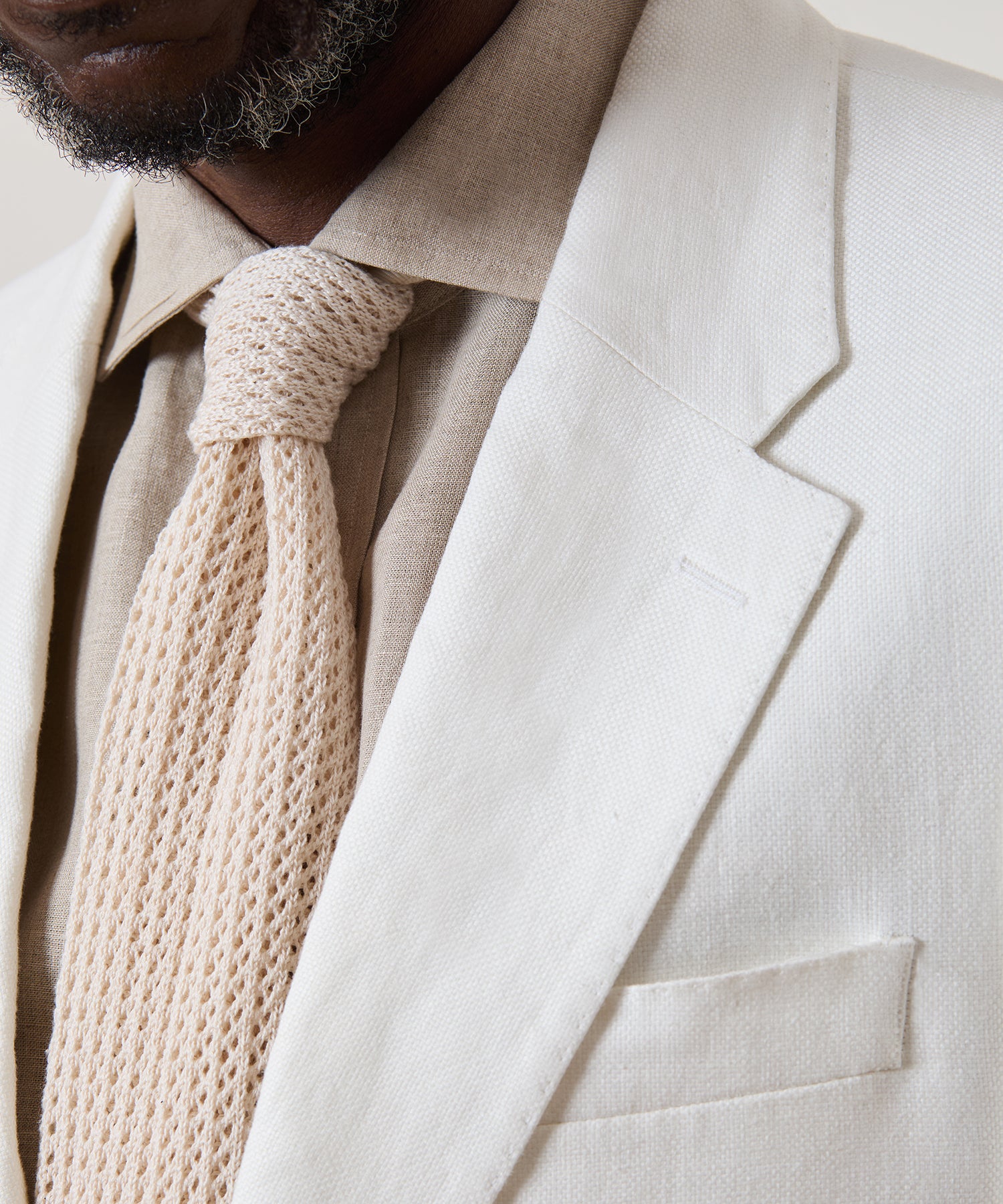 Italian Cotton Open Weave Knit Tie - Image 2