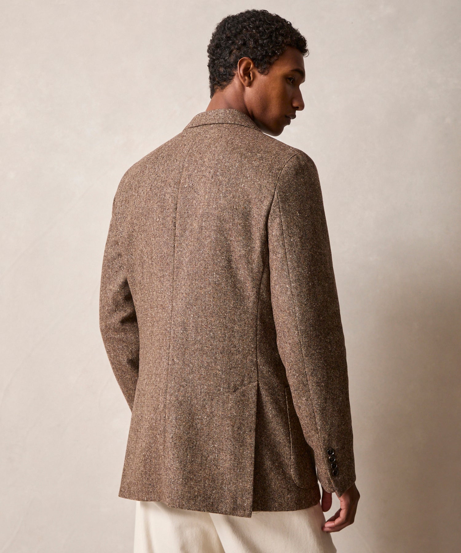 Italian Donegal Sport Coat in Brown - Image 6