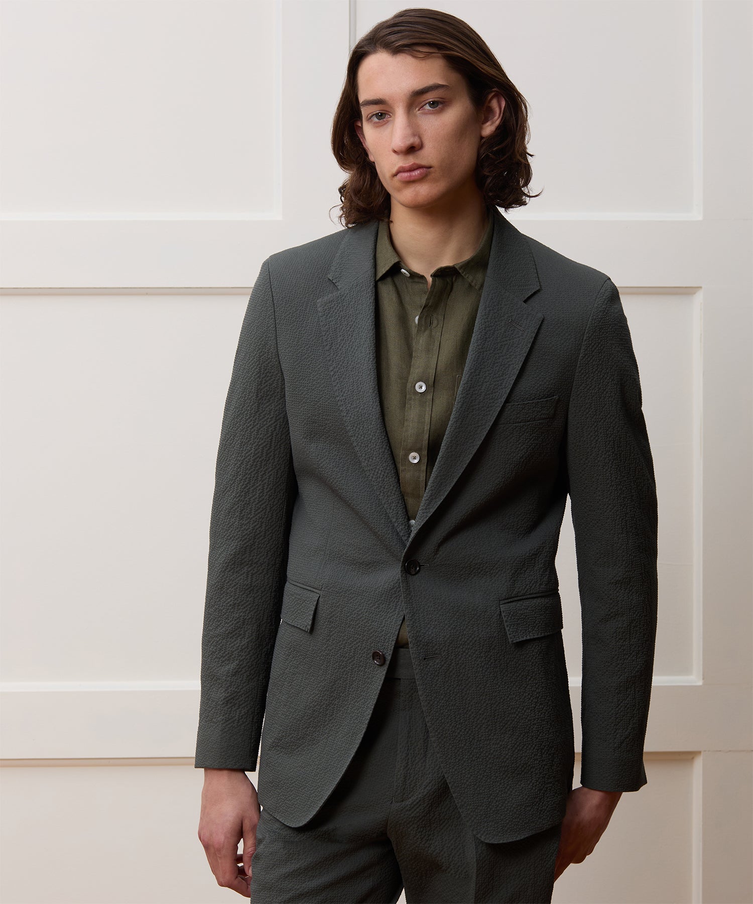 Italian Seersucker Sutton Jacket - Image 2