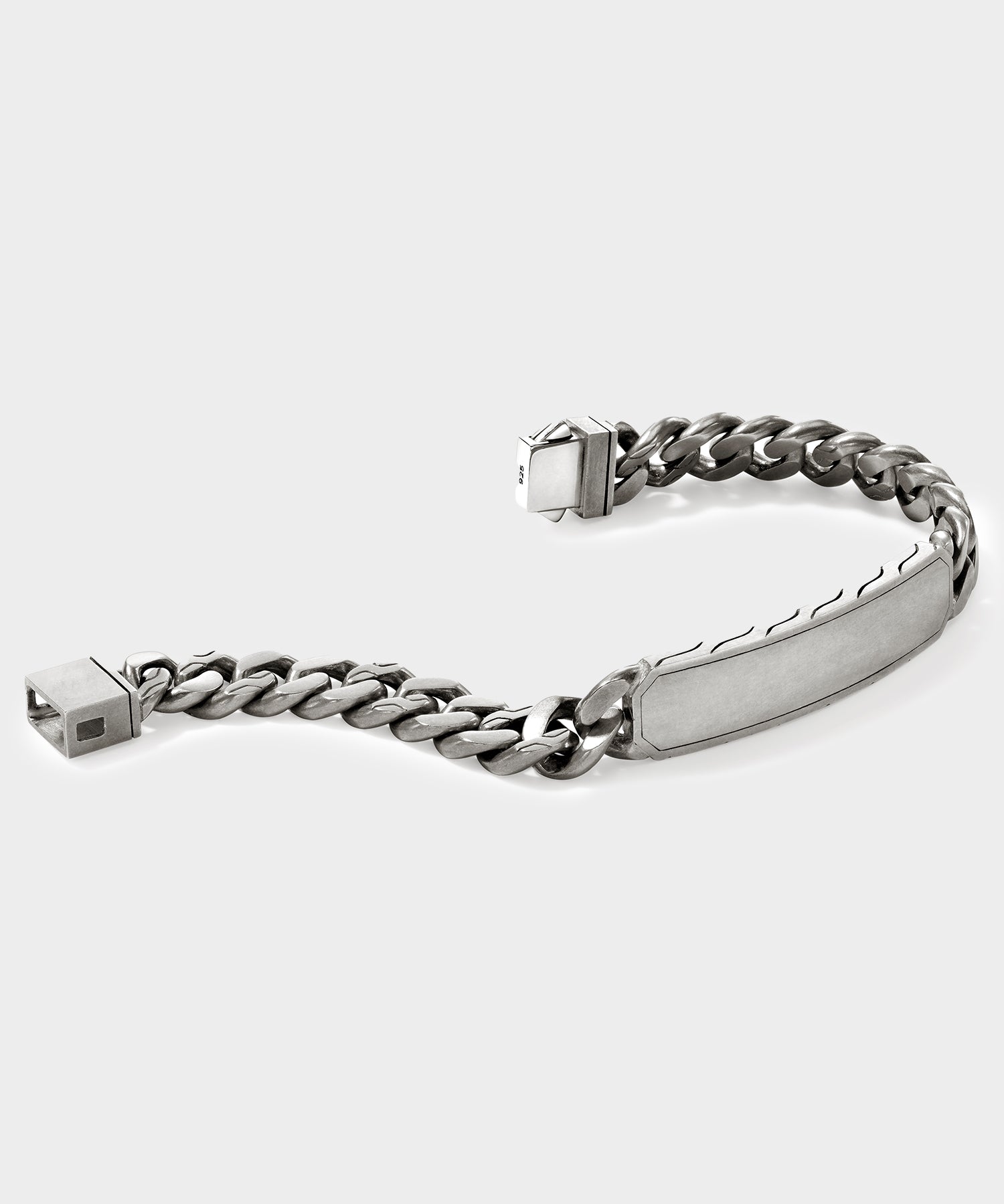 Todd Snyder x John Hardy Silver Curb Link Station Bracelet - Image 4