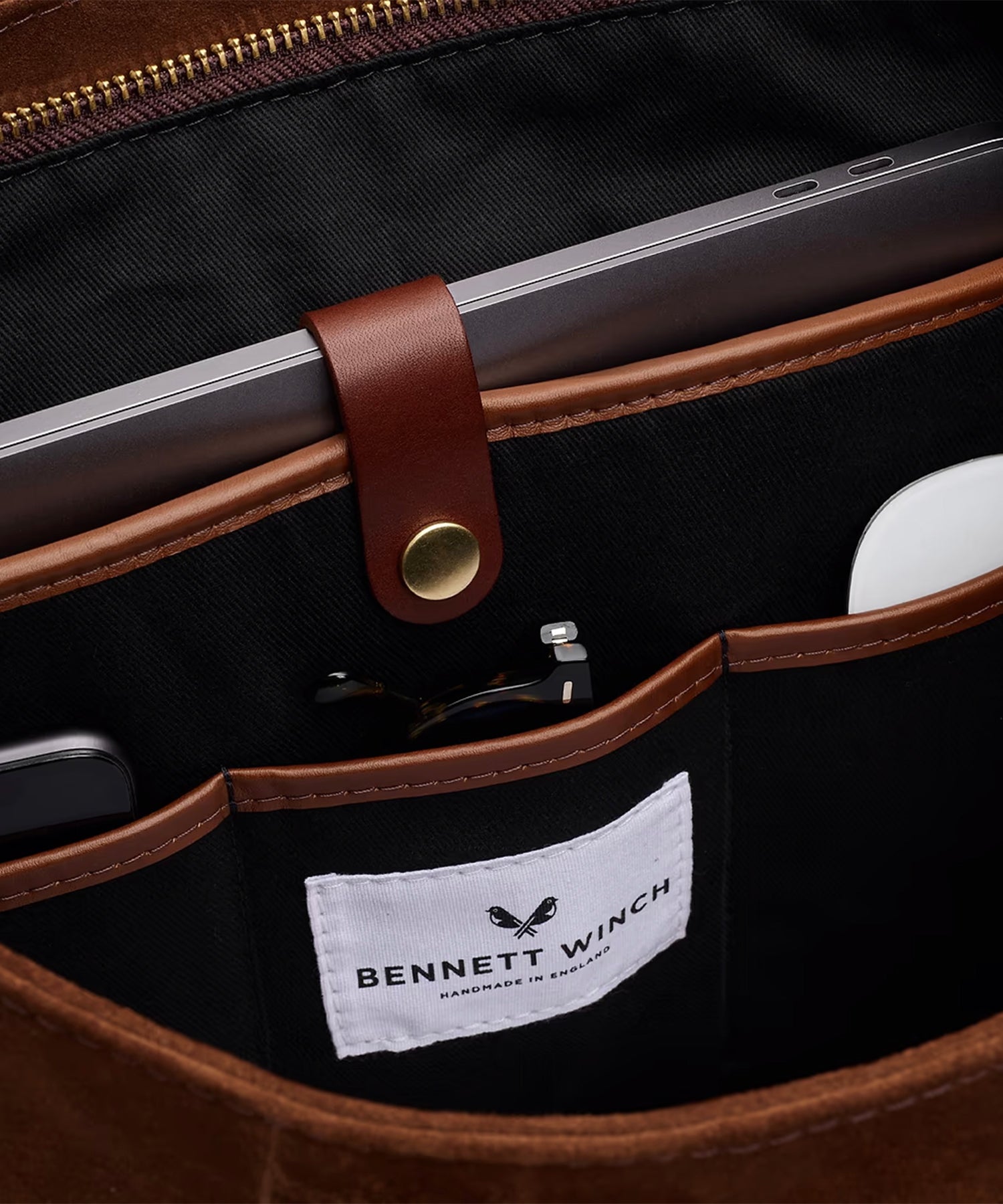 Bennett Winch Suede Tote Bag - Image 4