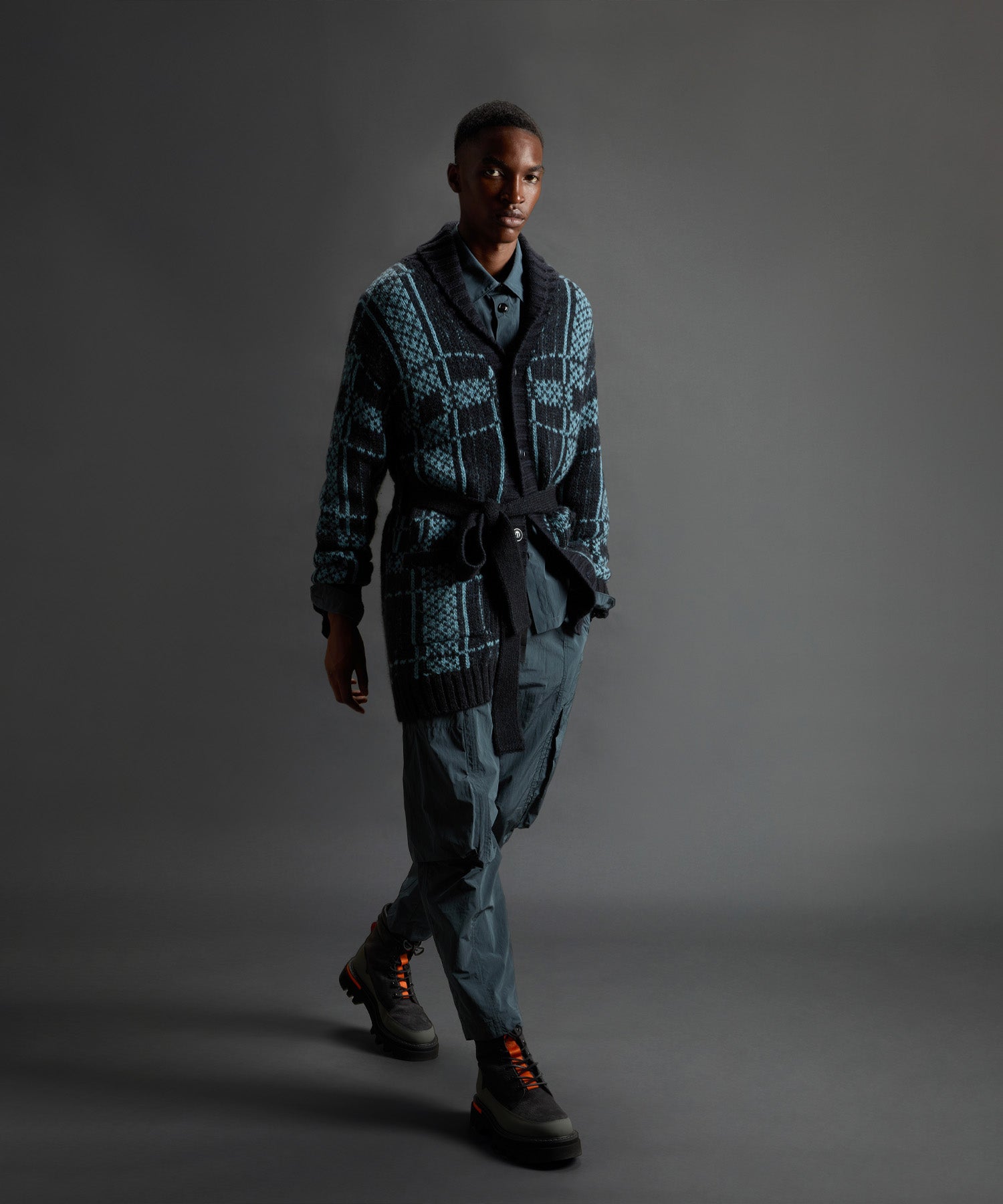 Todd Snyder x Woolrich Belted Wool-Alpaca Cardigan - Image 3