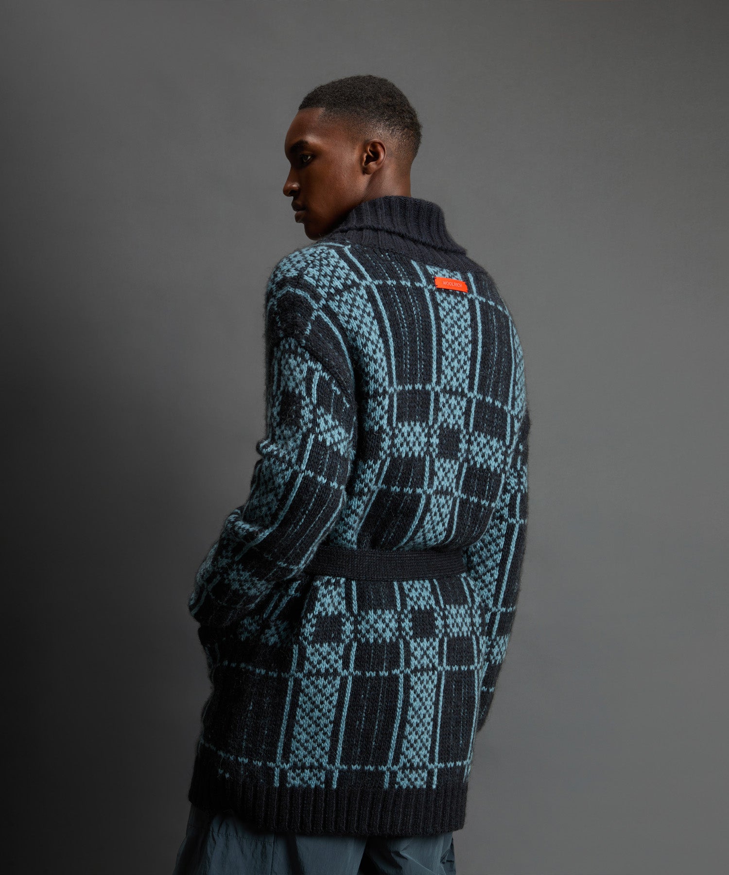 Todd Snyder x Woolrich Belted Wool-Alpaca Cardigan - Image 4