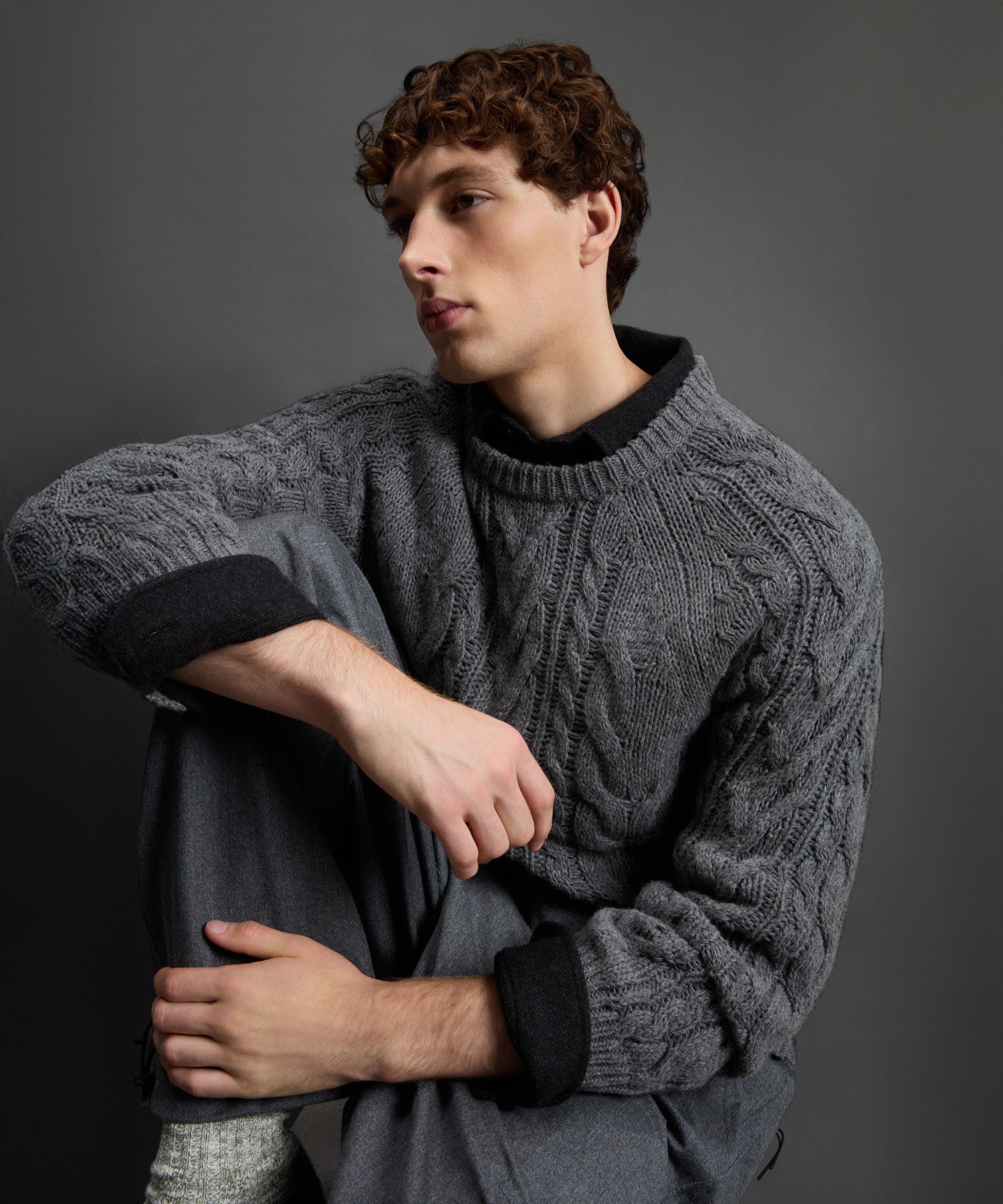 Todd Snyder x Woolrich Moulin?? Cable Knit Crewneck - Image 5
