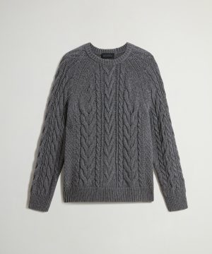 Todd Snyder x Woolrich Mouliné Cable Knit Crewneck