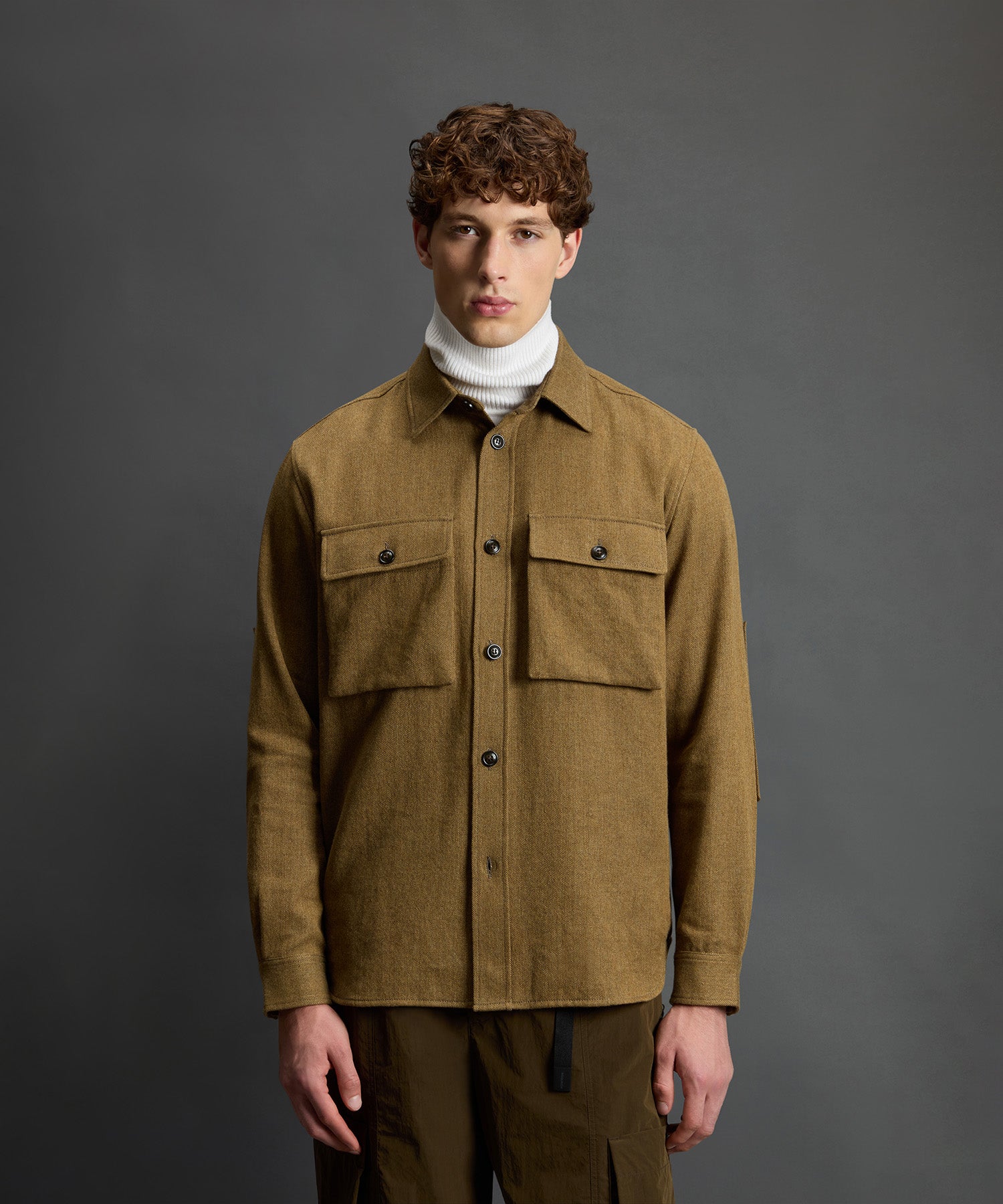Todd Snyder x Woolrich Linen-Cashmere Overshirt - Image 2