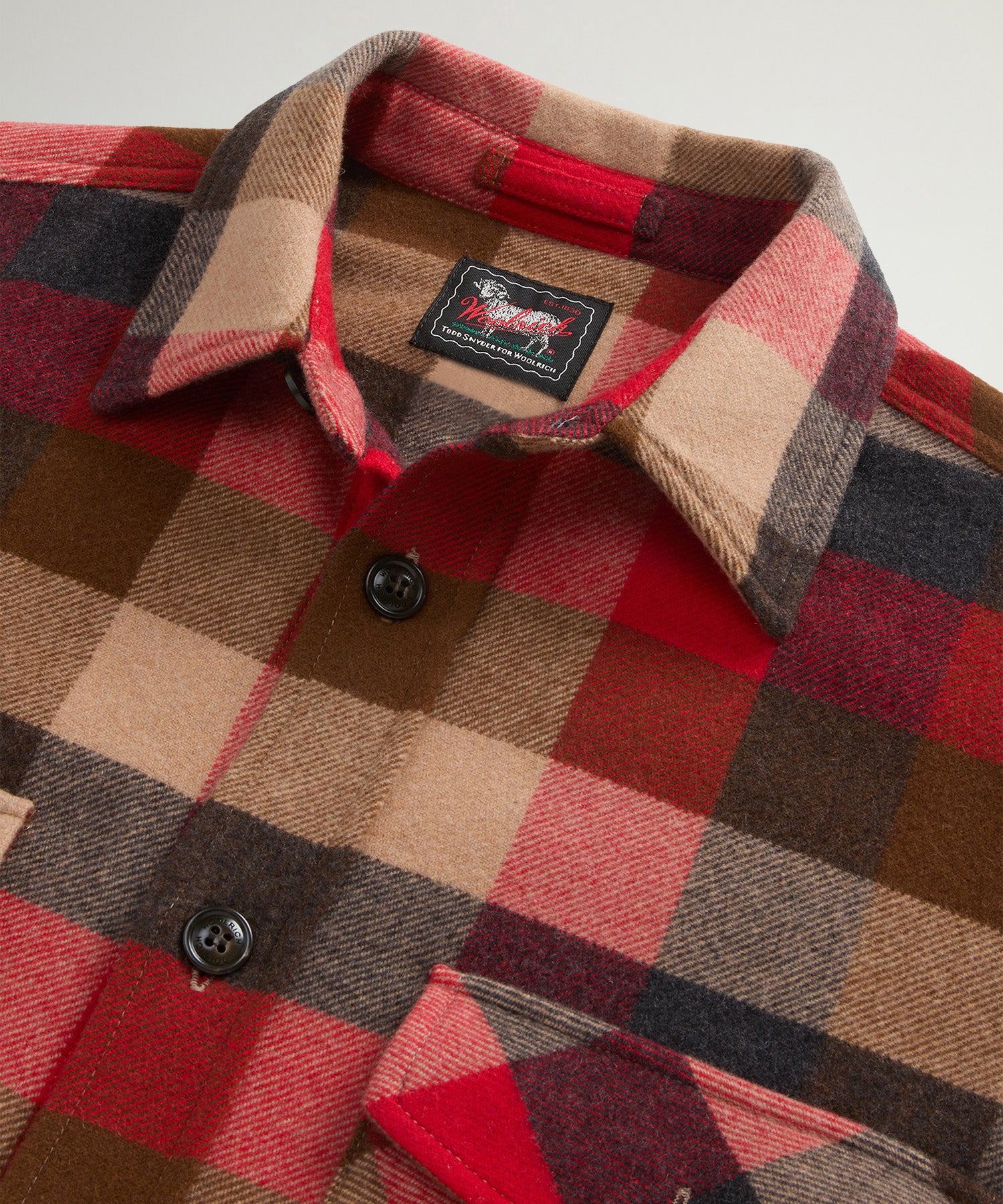 Todd Snyder x Woolrich Cashmere Plaid Overshirt - Image 6