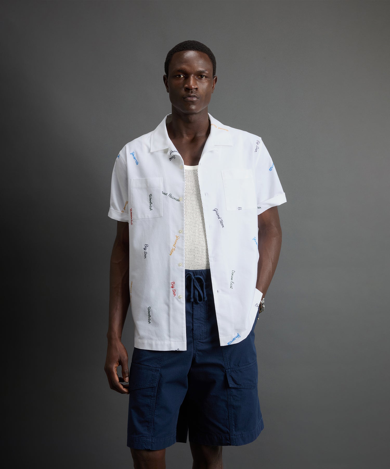 Todd Snyder x Woolrich Embroidered Camp Collar Shirt - Image 2