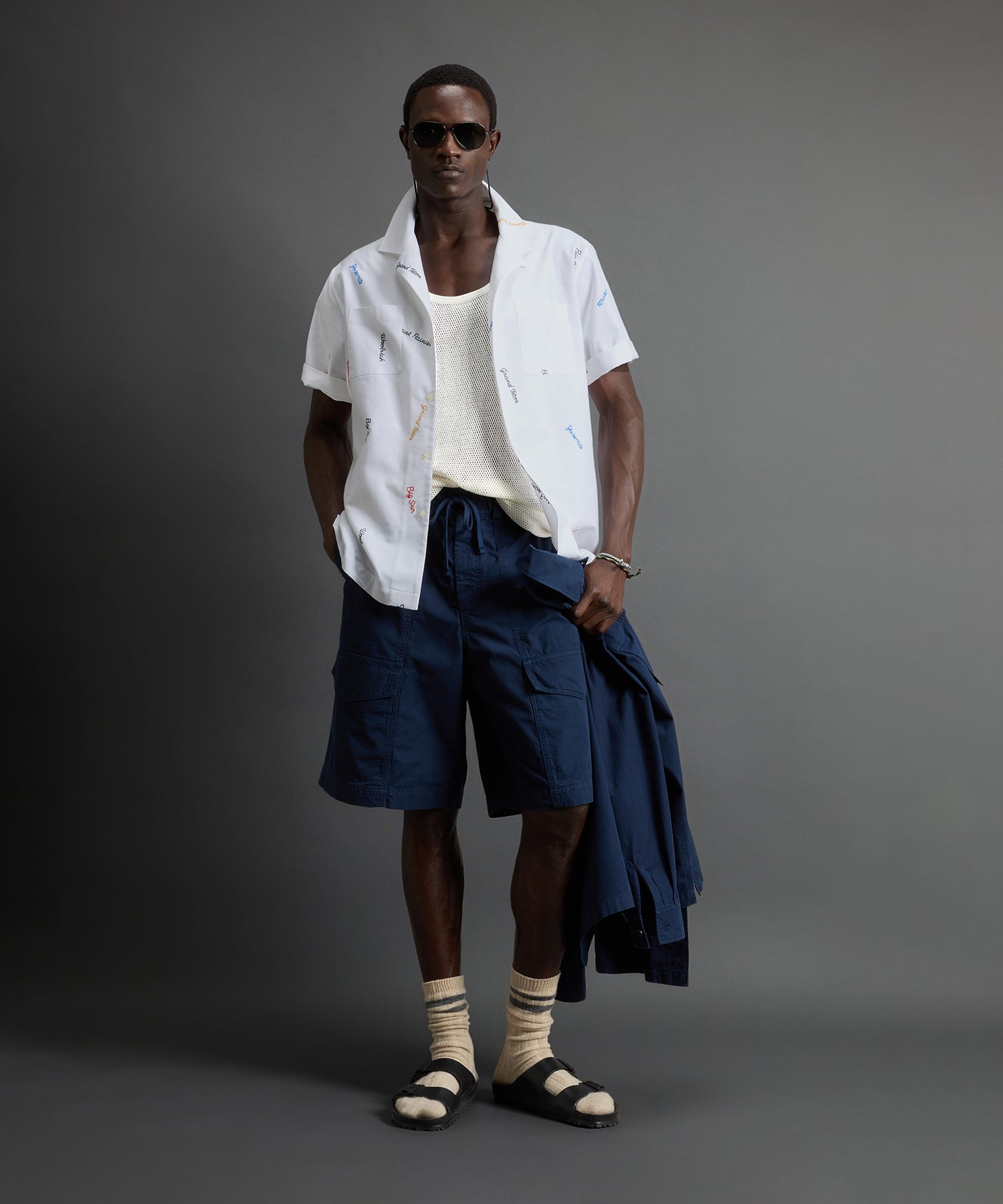 Todd Snyder x Woolrich Embroidered Camp Collar Shirt - Image 3