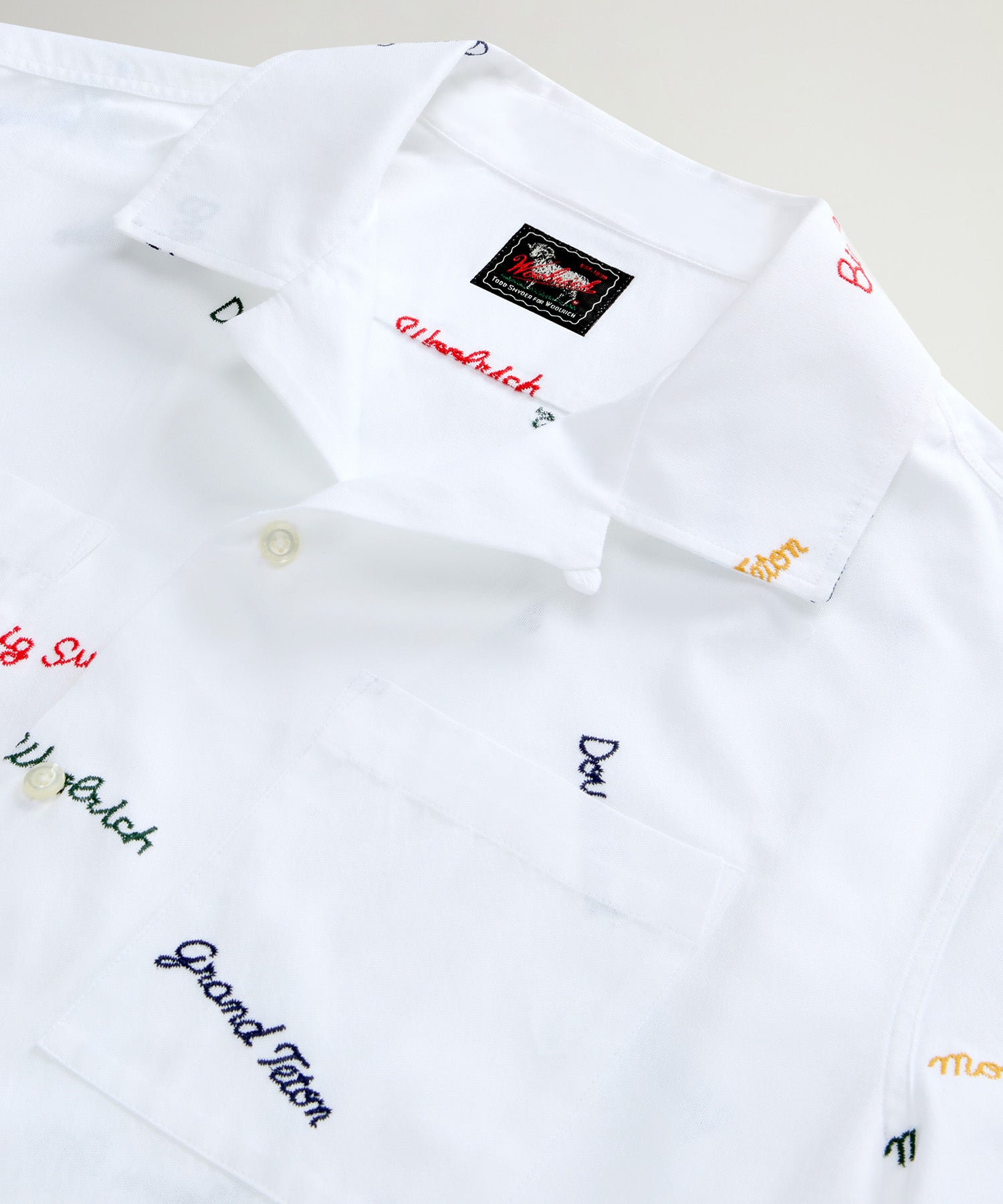 Todd Snyder x Woolrich Embroidered Camp Collar Shirt - Image 6