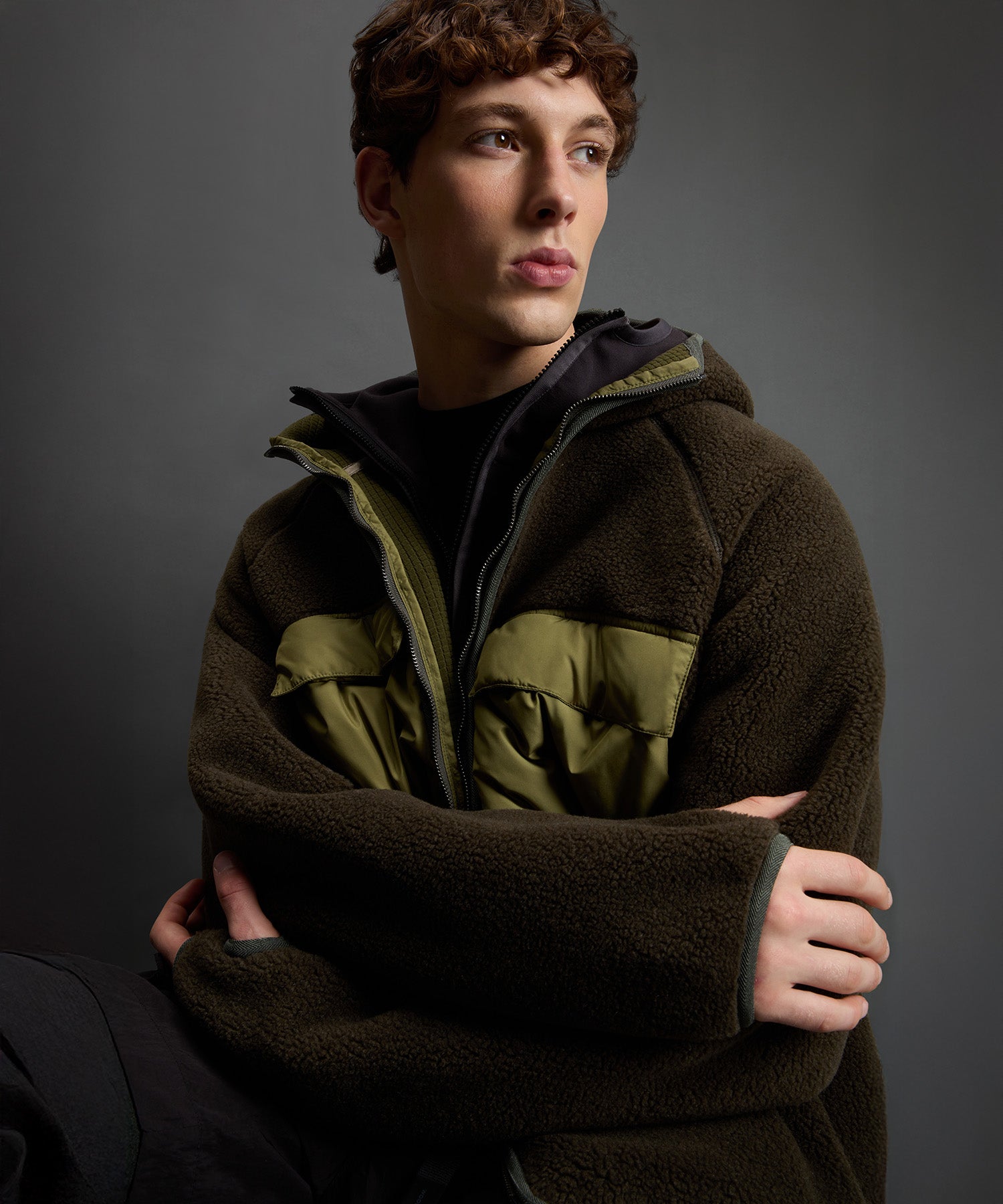 Todd Snyder x Woolrich Sherpa Fleece Quilted Full-Zip Jacket - Image 5