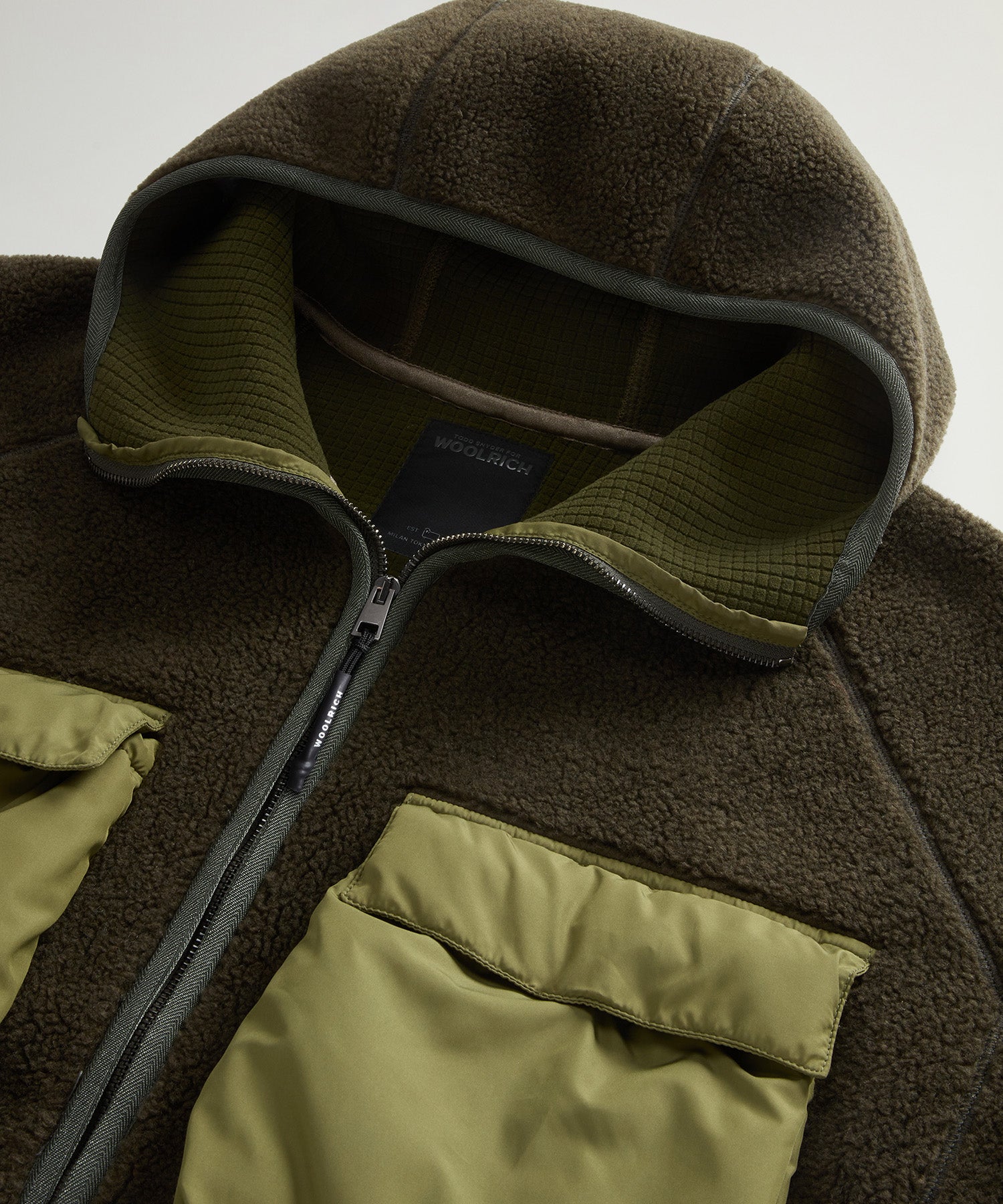 Todd Snyder x Woolrich Sherpa Fleece Quilted Full-Zip Jacket - Image 6