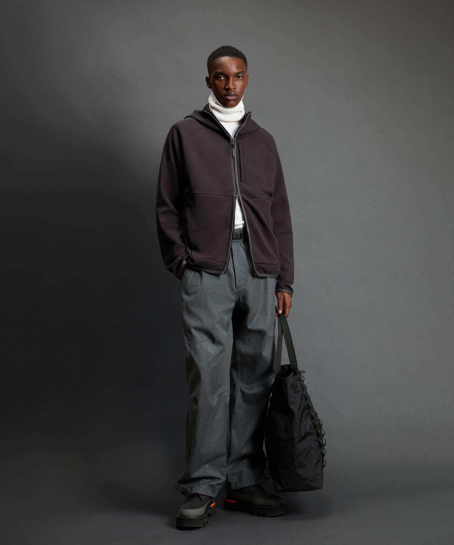 Todd Snyder x Woolrich Tech Fleece Full-Zip Hoodie - Image 3