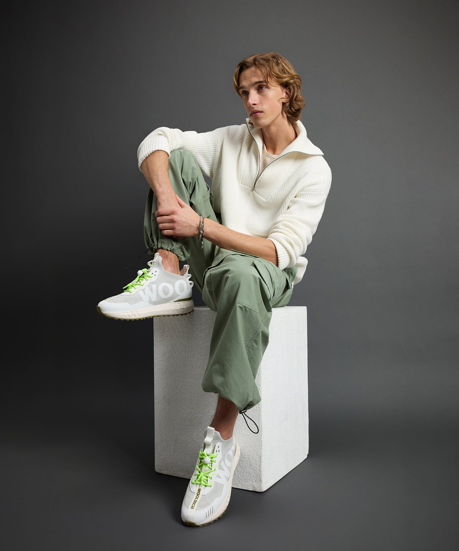 Todd Snyder x Woolrich Sneaker in Off White - Image 2