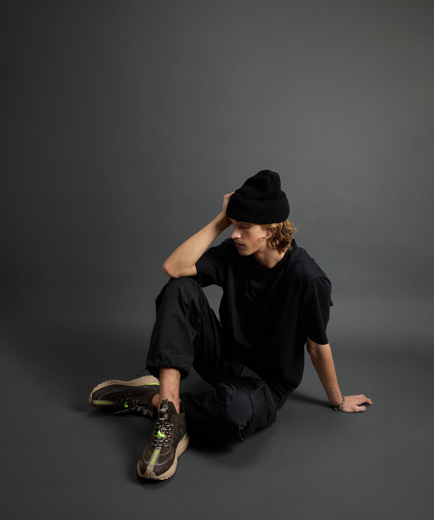 Todd Snyder x Woolrich Sneaker in Mud - Image 3