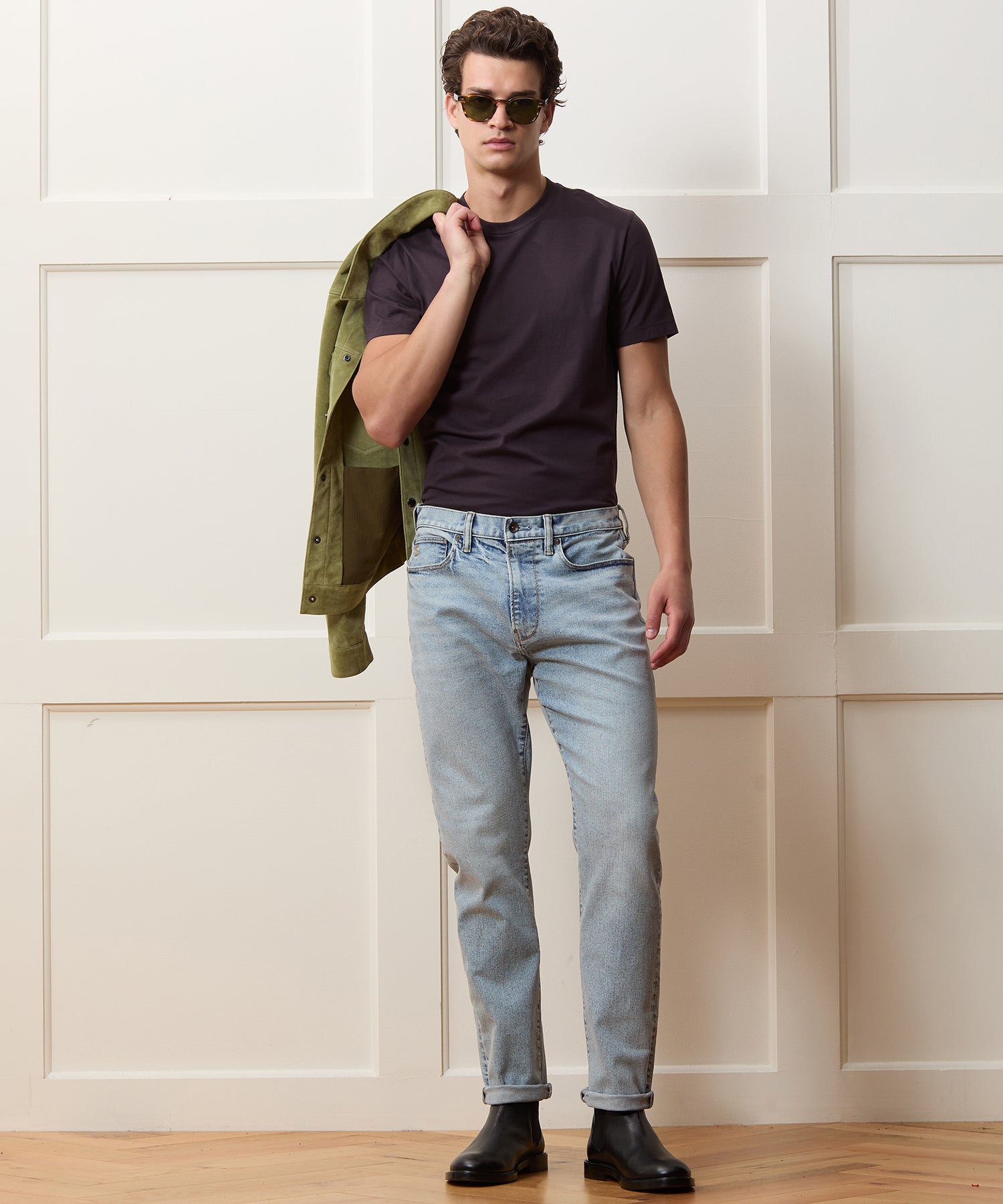 High-Rise Slim Stretch Jean In Light Indigo - Image 3