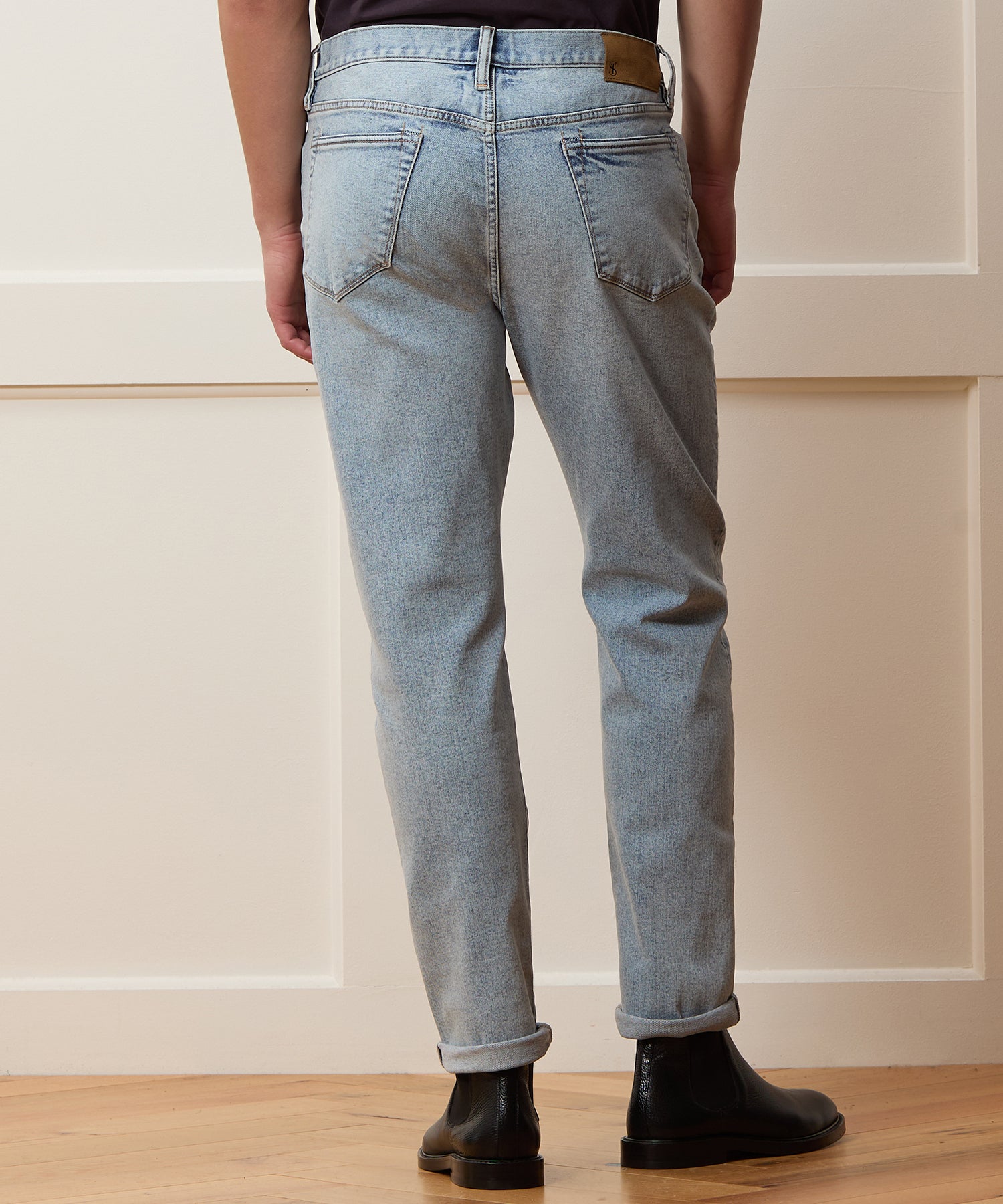 High-Rise Slim Stretch Jean In Light Indigo - Image 4
