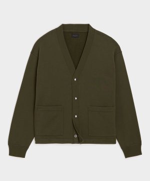 Relaxed Portuguese Terry Cardigan