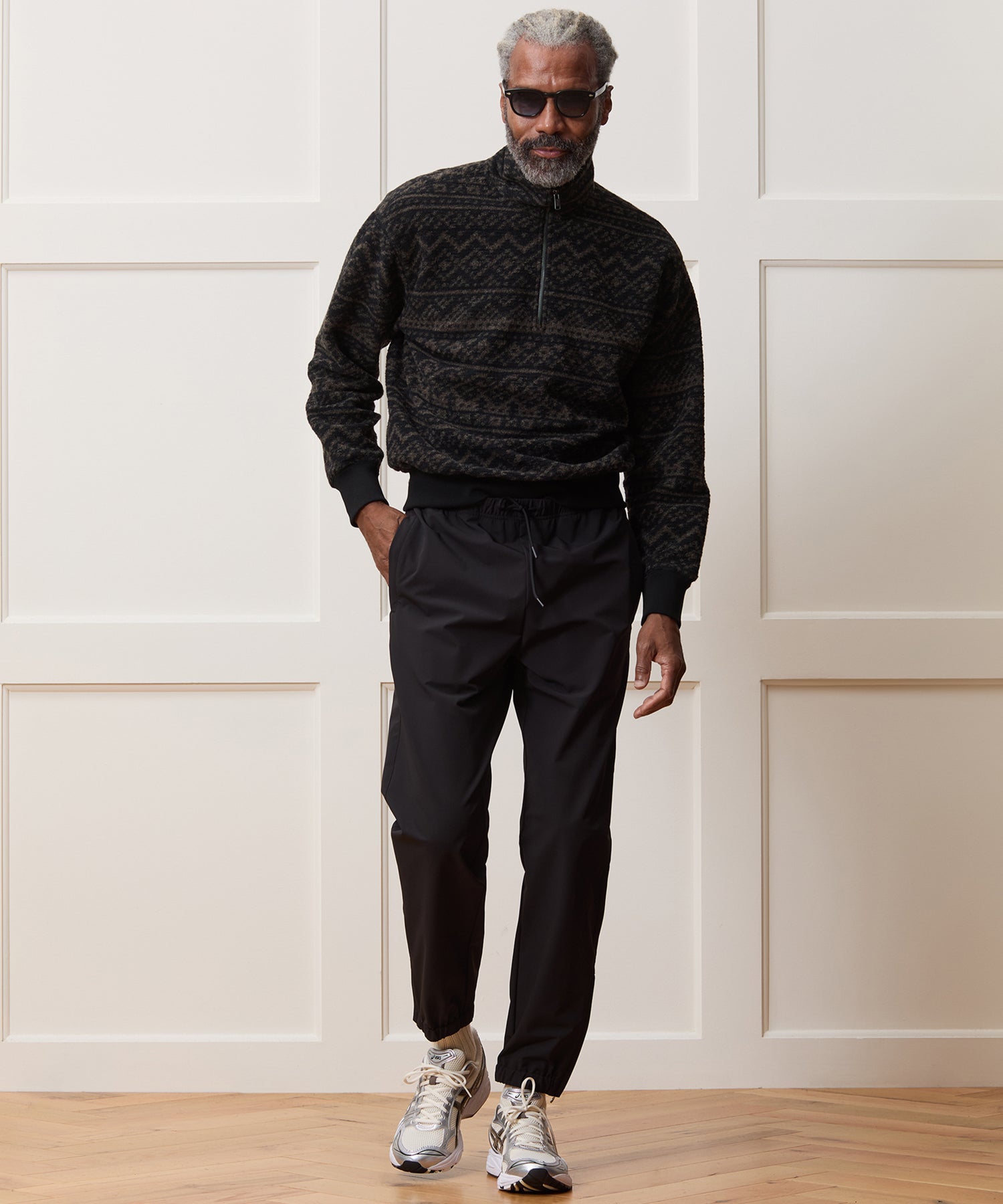 Italian Wool Quarter-Zip Pullover - Image 2