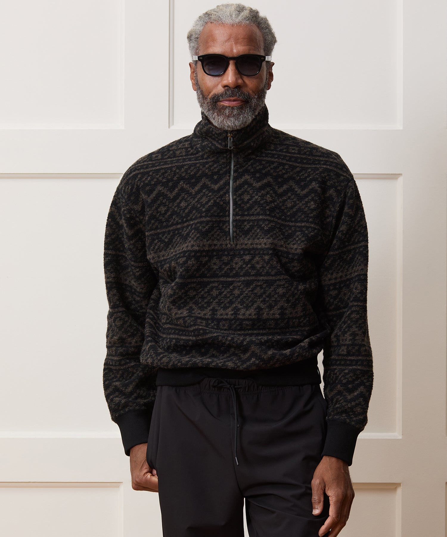 Italian Wool Quarter-Zip Pullover - Image 3
