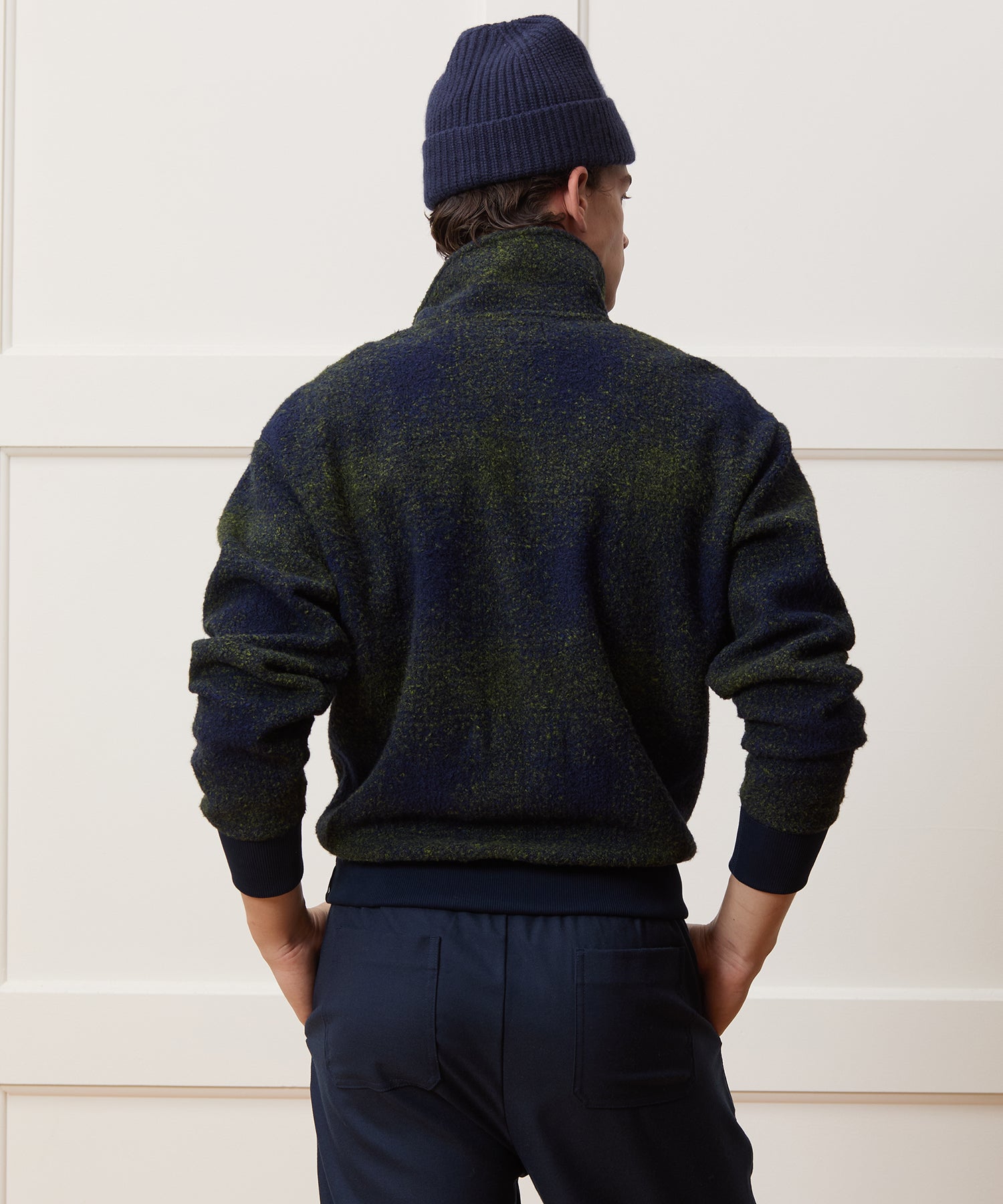 Italian Wool Quarter-Zip Pullover - Image 5