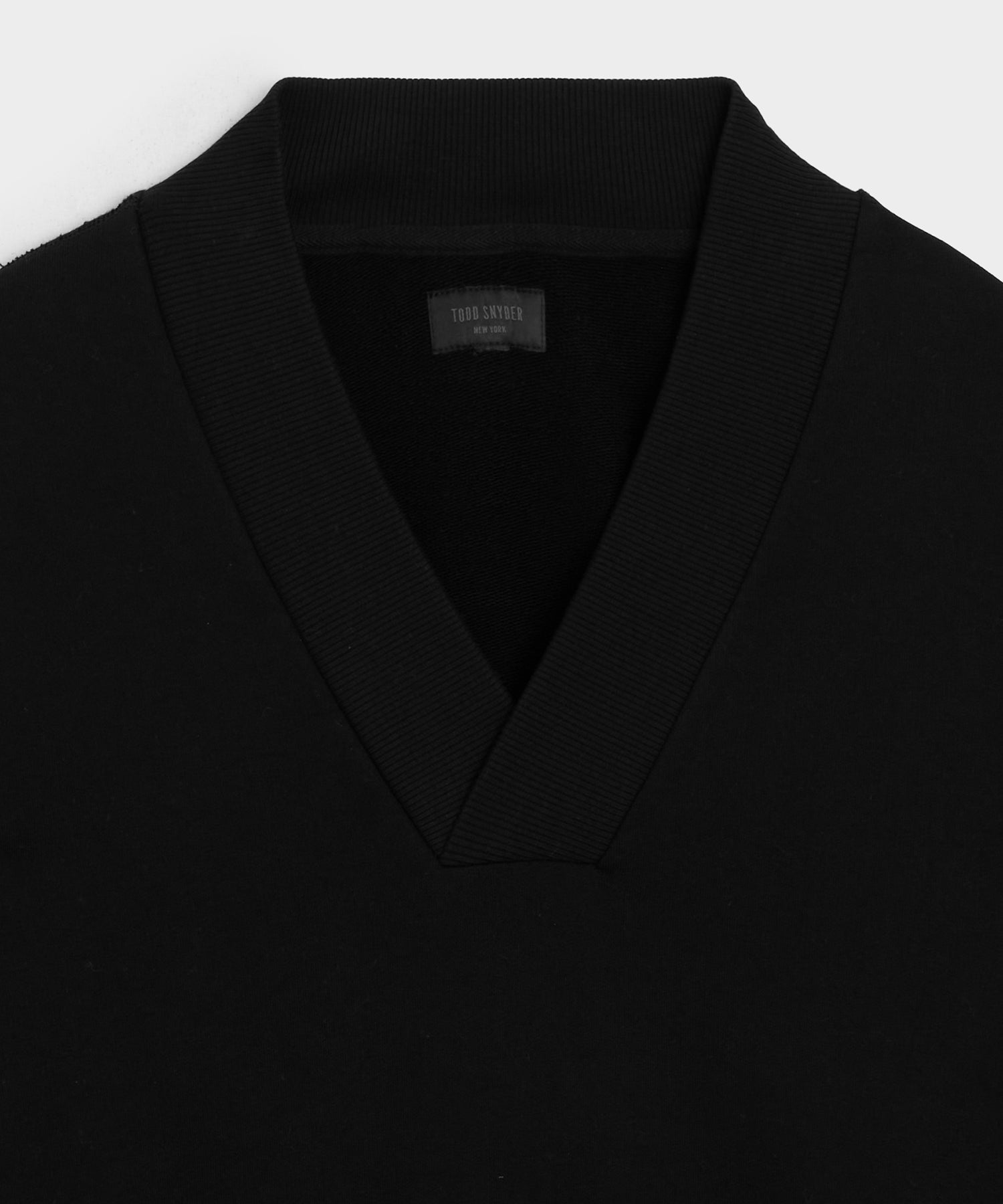 Relaxed Portuguese Terry V-Neck Sweatshirt - Image 6