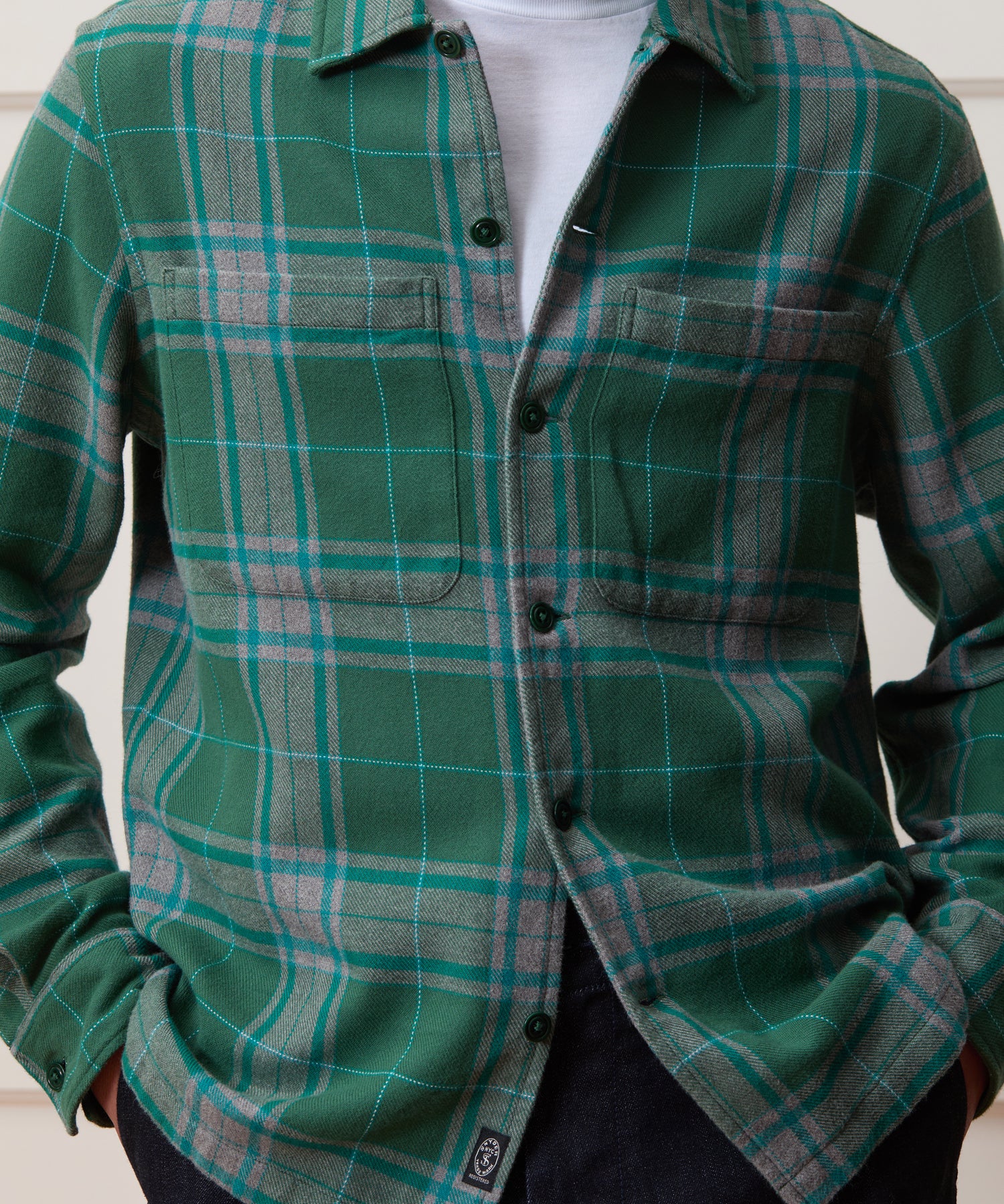 Italian Double-Brushed Flannel Shirt - Image 4