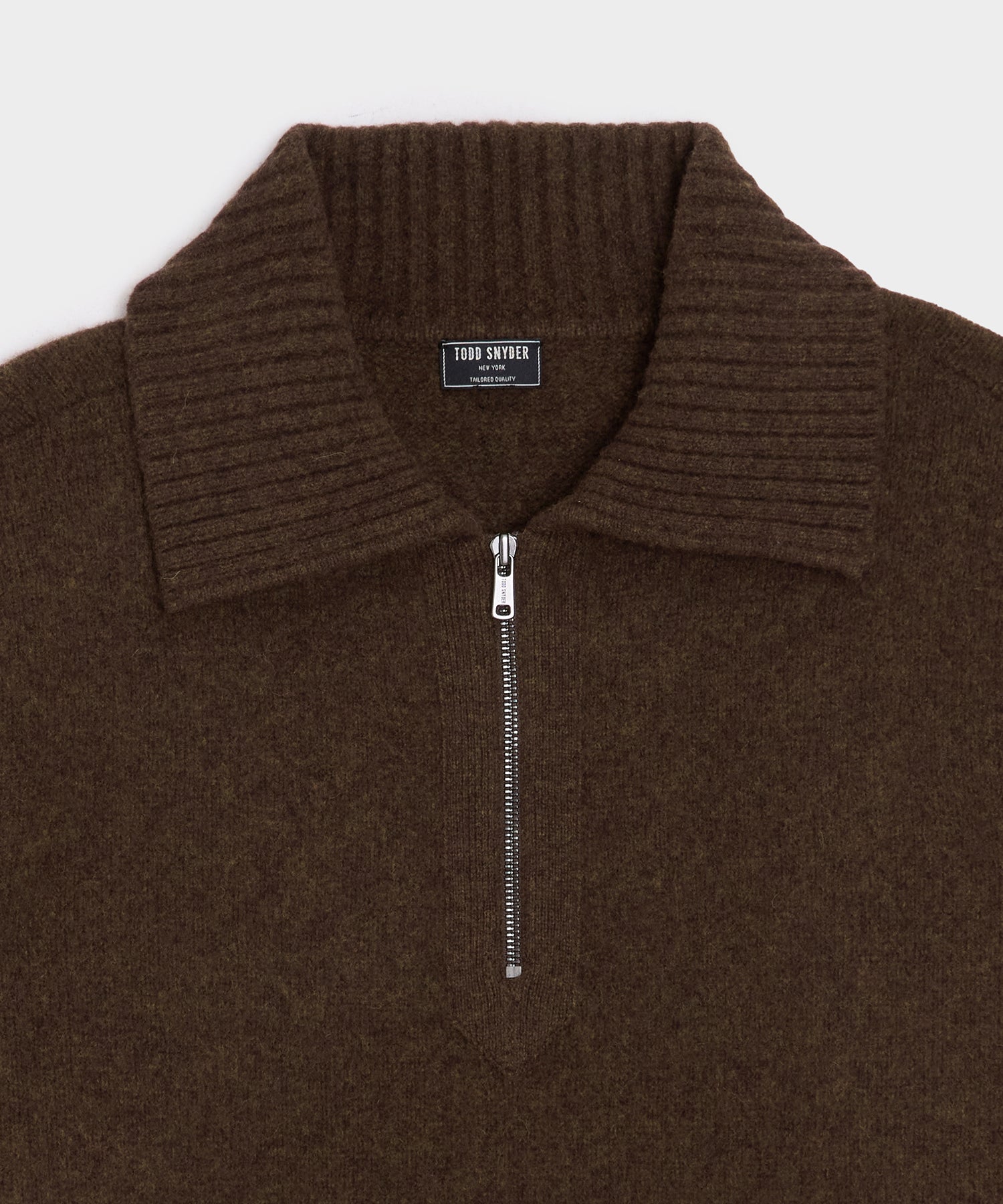 Boiled Wool Half-Zip Sweater - Image 6